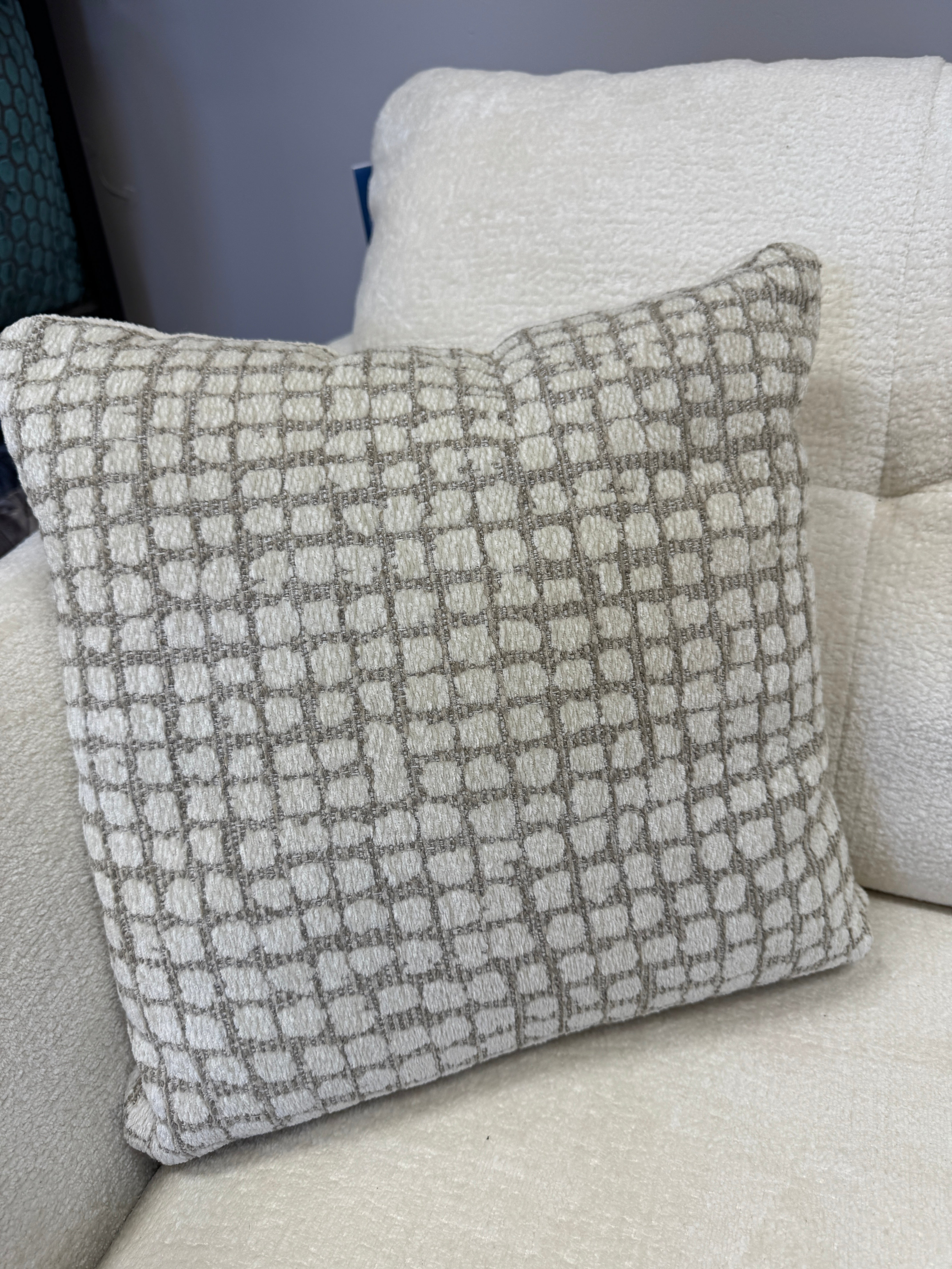Molly 2 seater sofa in Rory Milk soft fabric