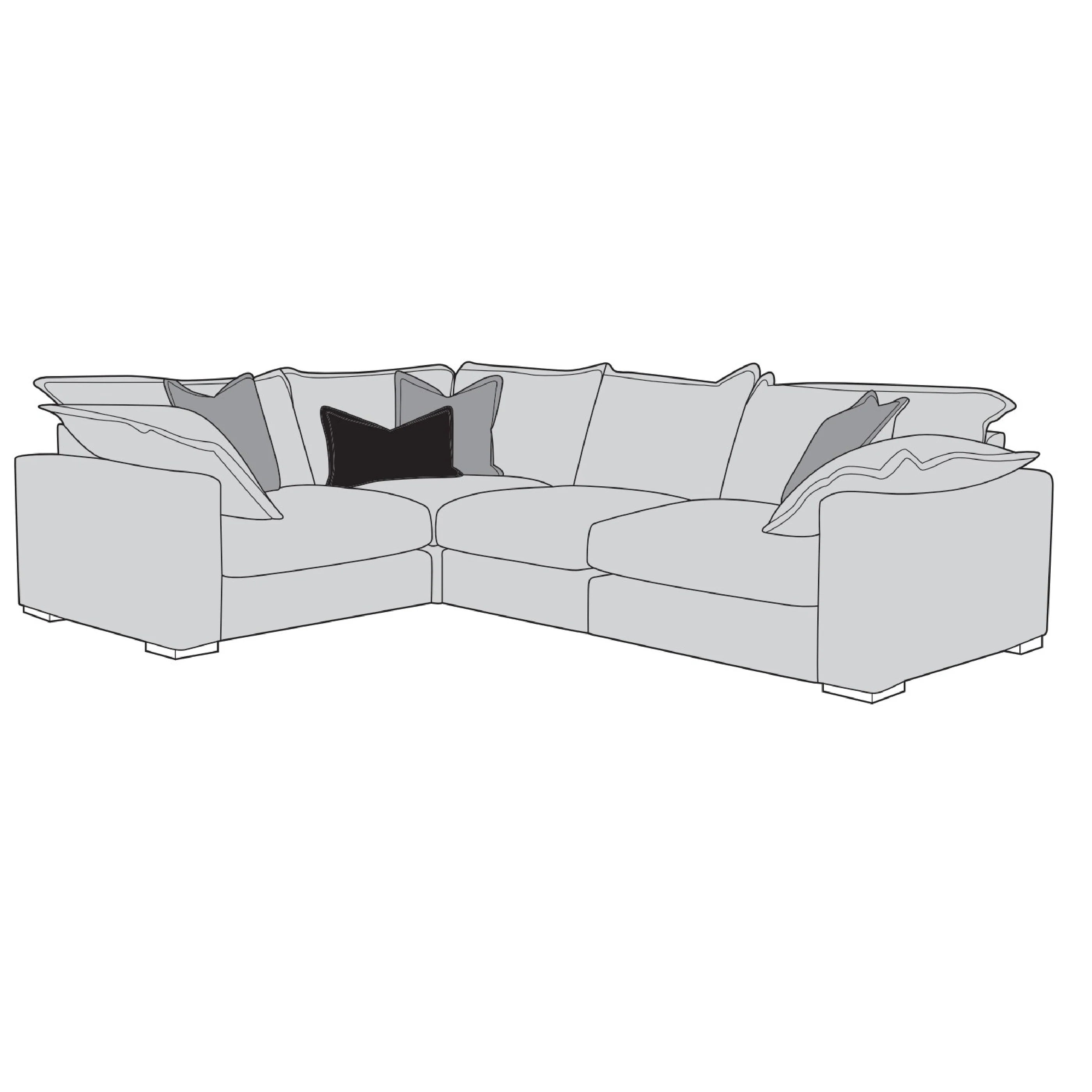 Lennox 4 piece modular sofa group (left or right facing corner sofa)