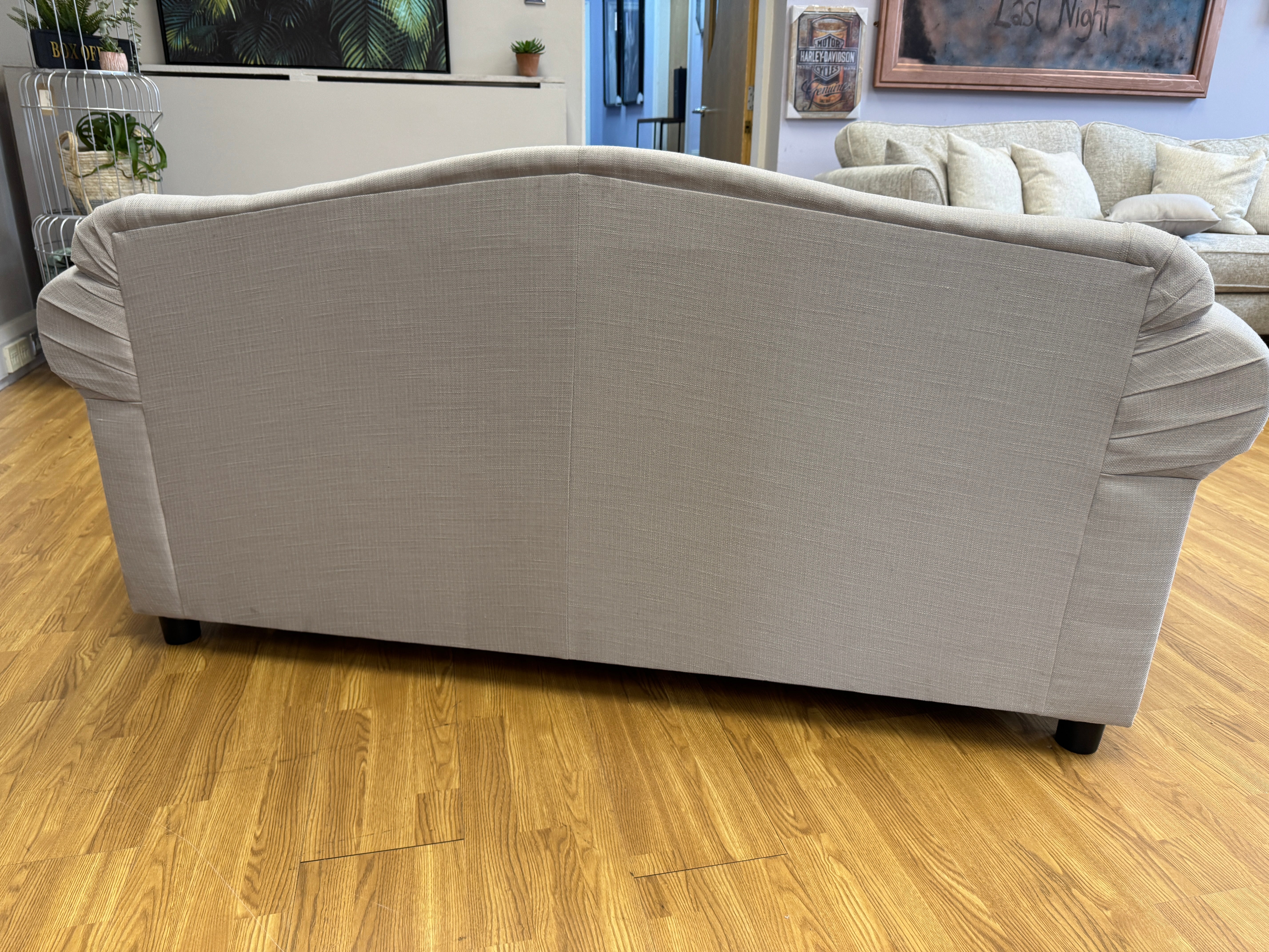 Willow & Hall Lyneham 3 seater sofa bed in stone cotton fabric