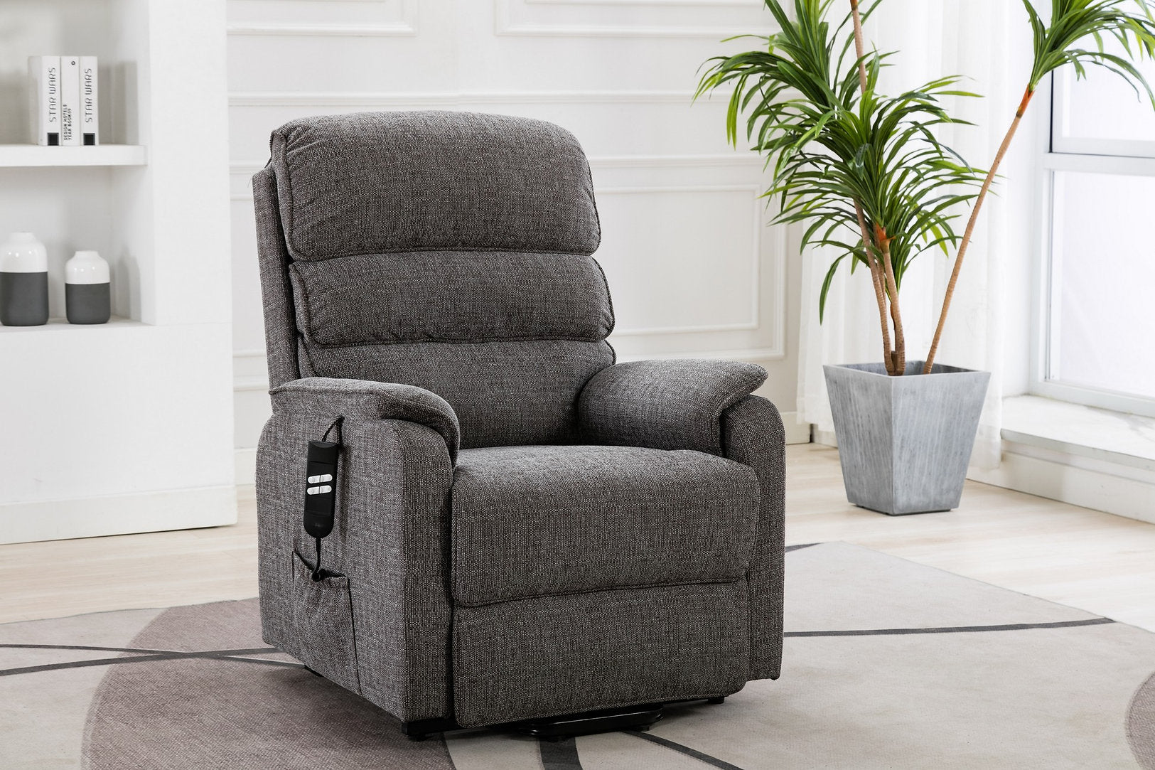 Valencia electric lift and rise/recline chair in fabric