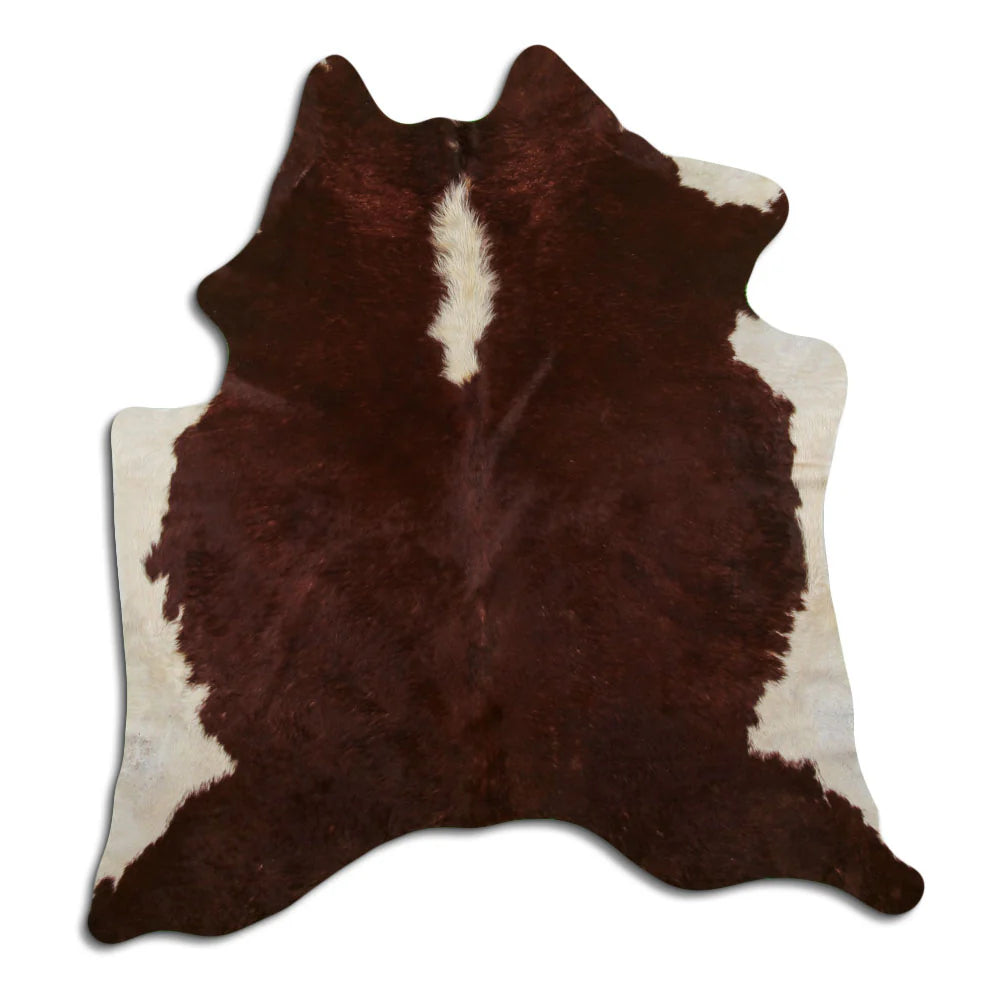 Brown / Black & White Cowhide Rug XL