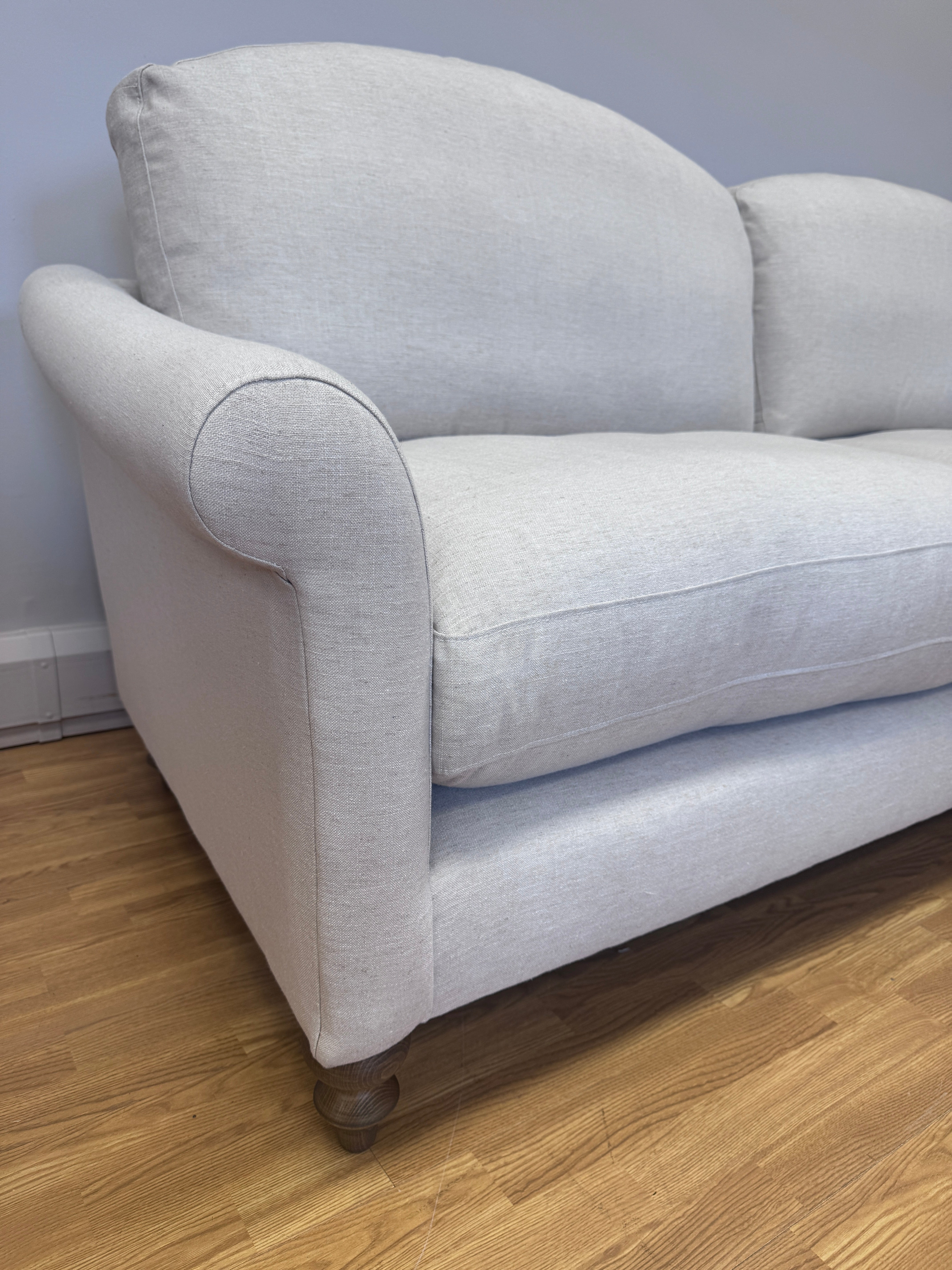 Clover large 4 seater sofa in Natural Linen fabric