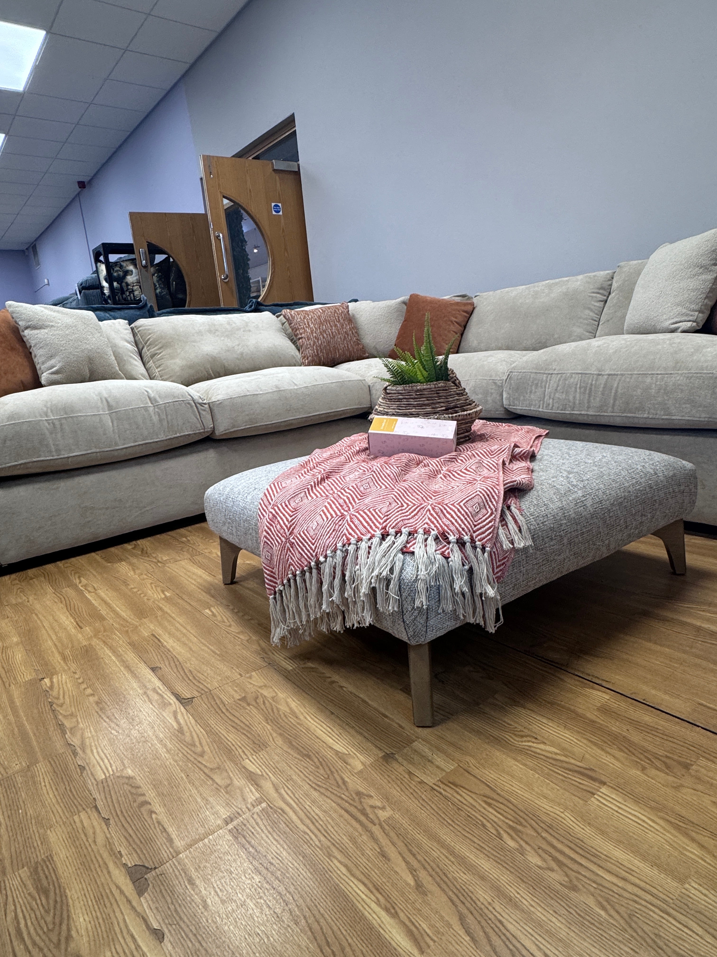 Phoenix 2 corner 2 (3 piece) corner sofa in Kingston Beige fabric