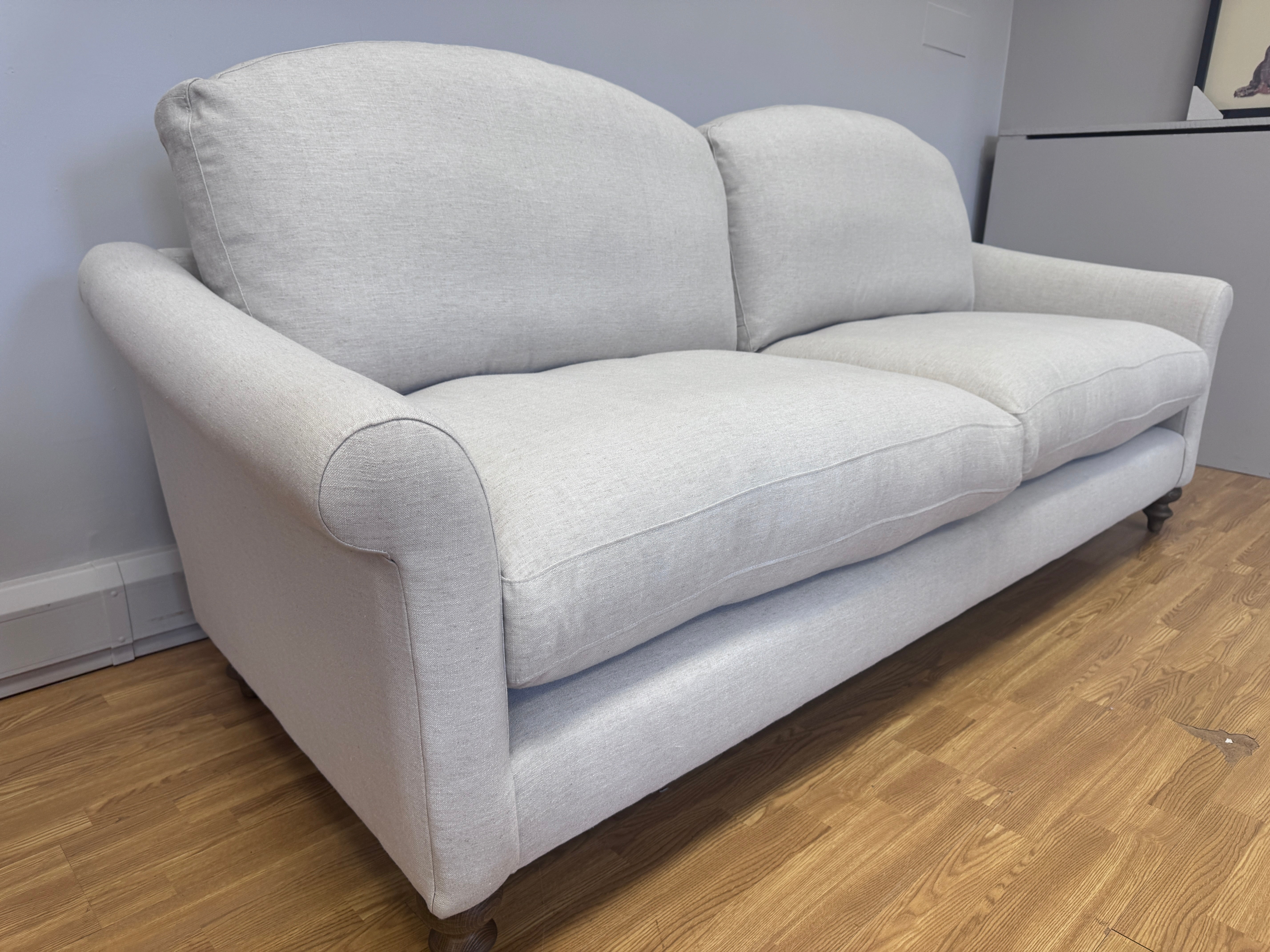 Clover large 4 seater sofa in Natural Linen fabric