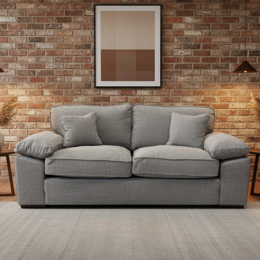 Dexter 3 seater standard back sofa in Roland Wicker fabric