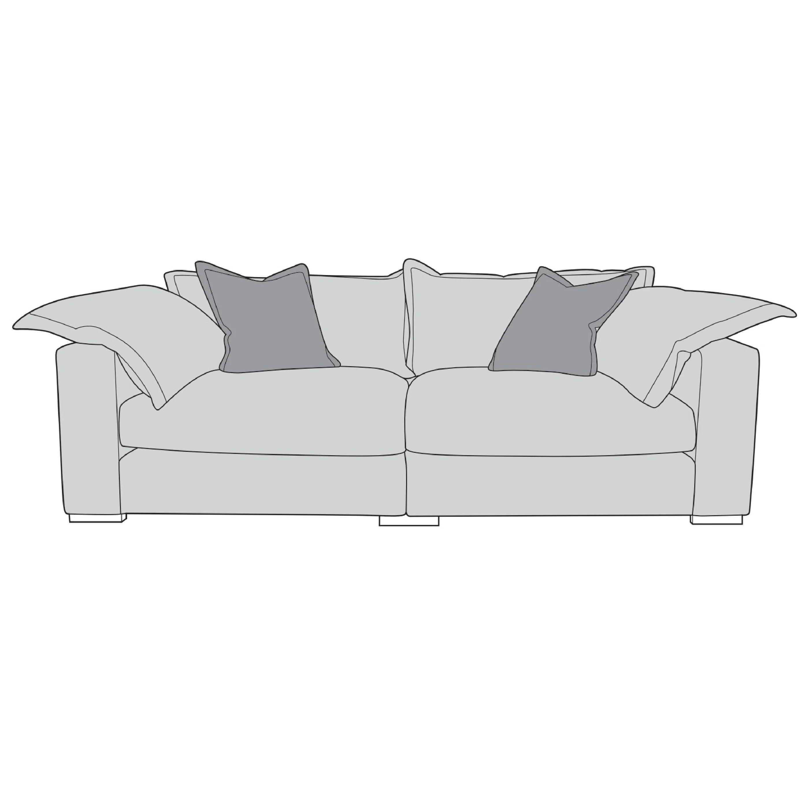 Lennox 4 seater modular sofa (split 4 seater sofa)