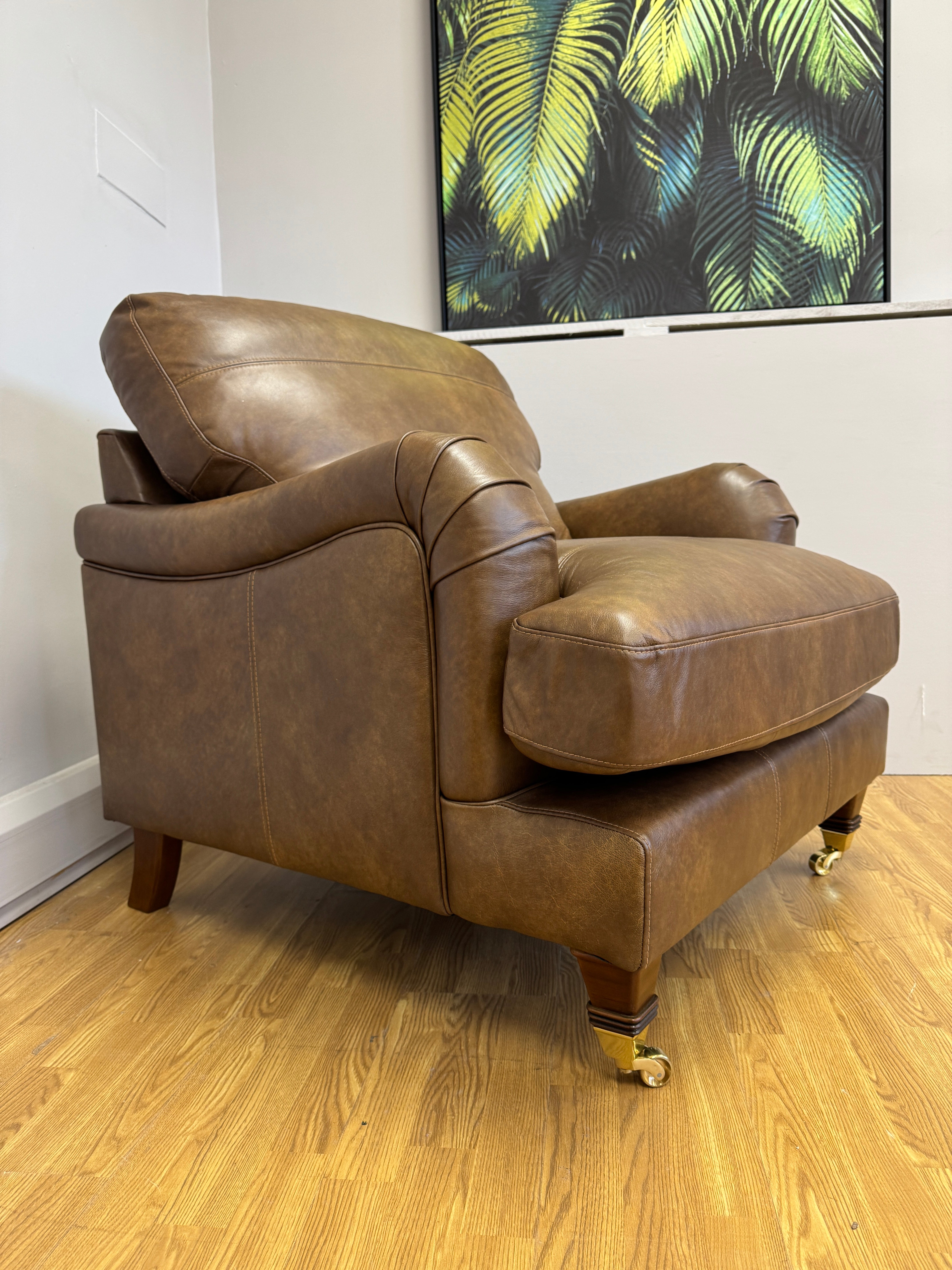 Ballina standard armchair in Napoli Tan leather
