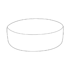 Logan Large Round Footstool (Swivel Base)