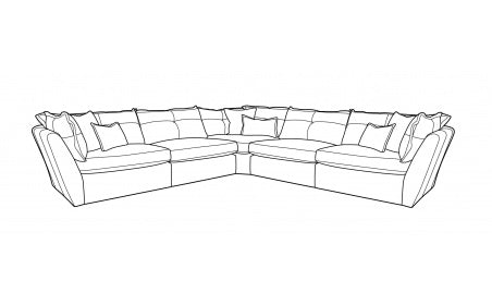 Sligo 2 corner 2 group sofa (equal sided corner)