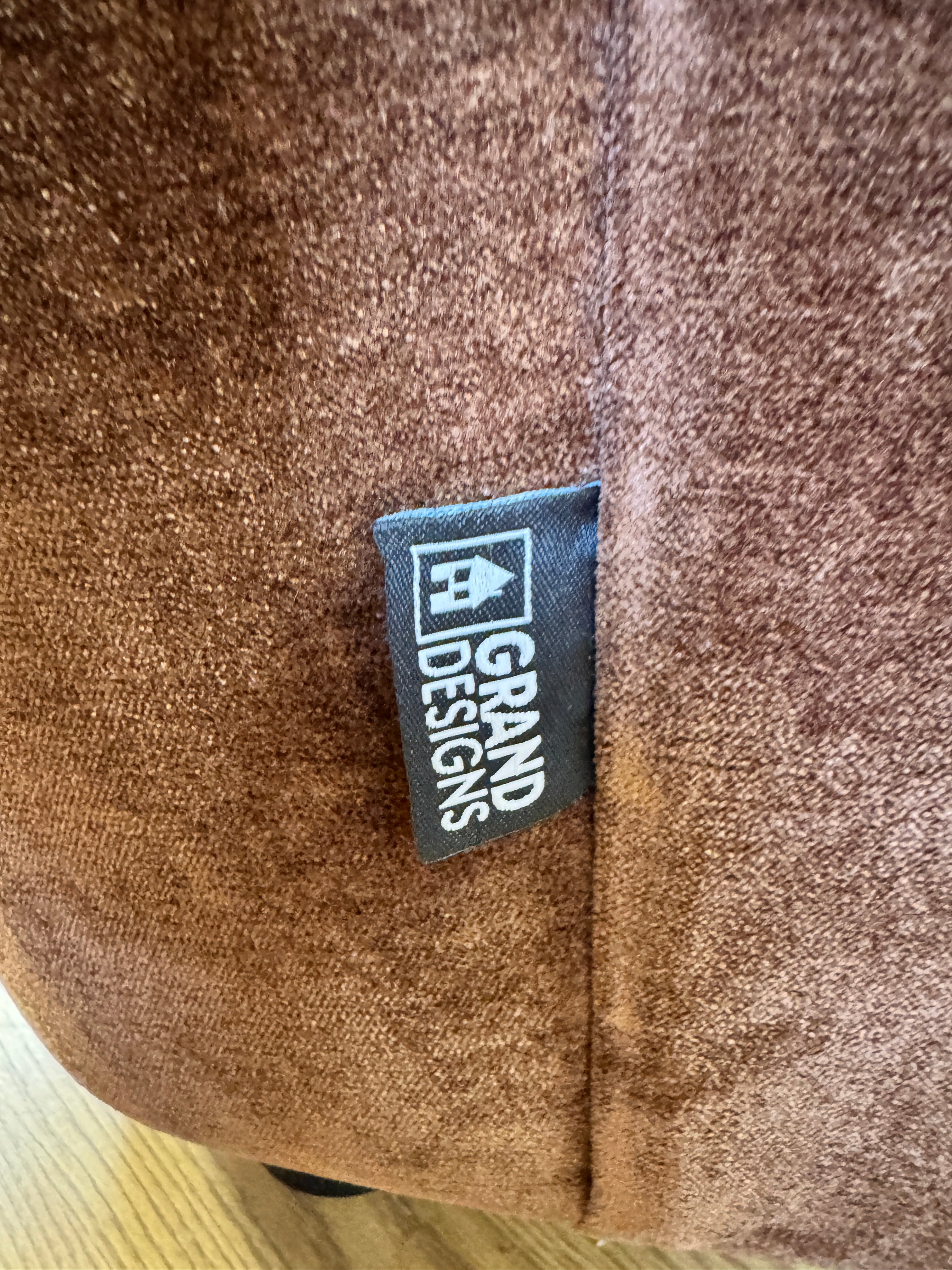 McCloud 4 seater split sofa in Hearth brown chenille