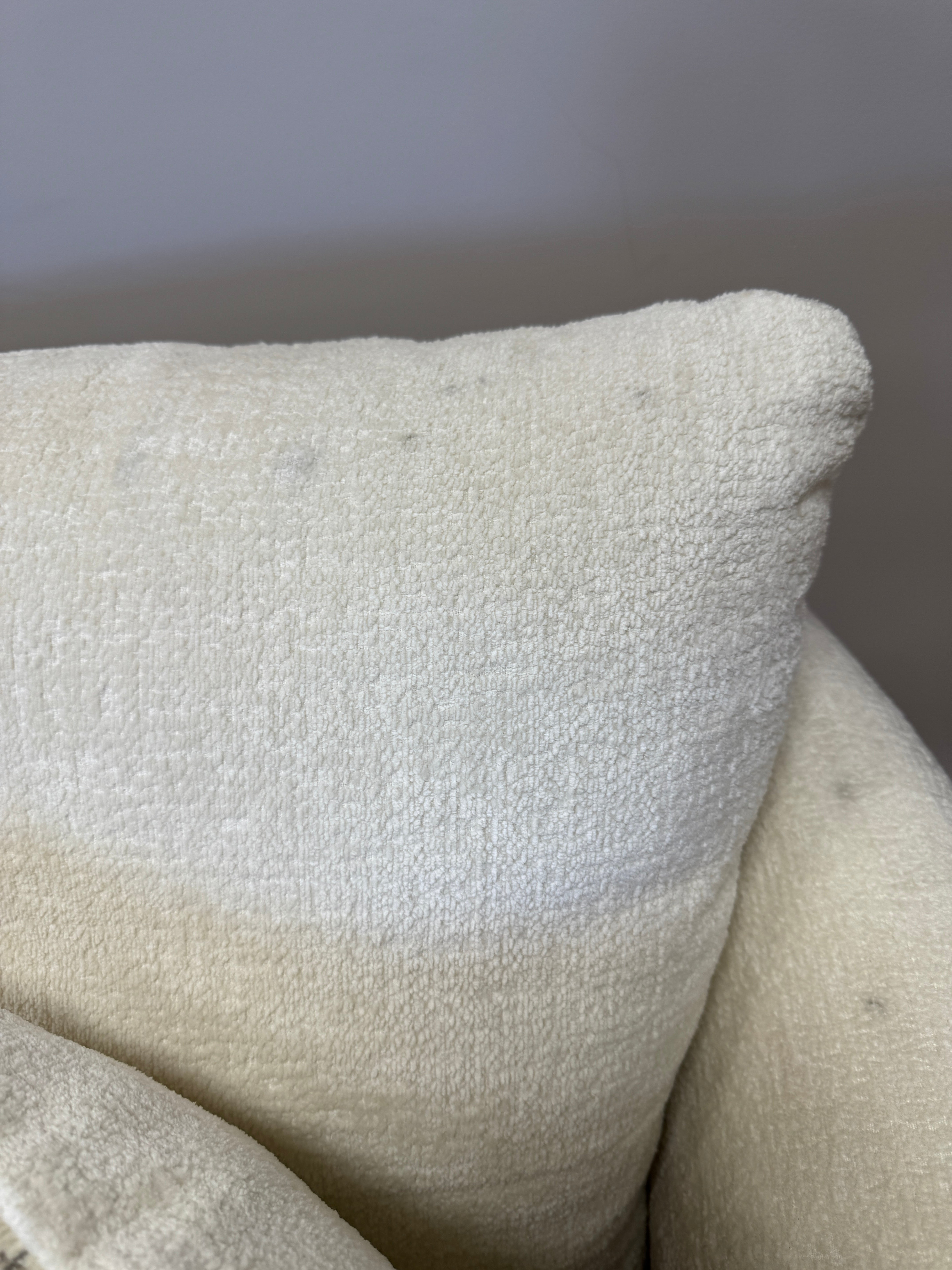 Molly 2 seater sofa in Rory Milk soft fabric