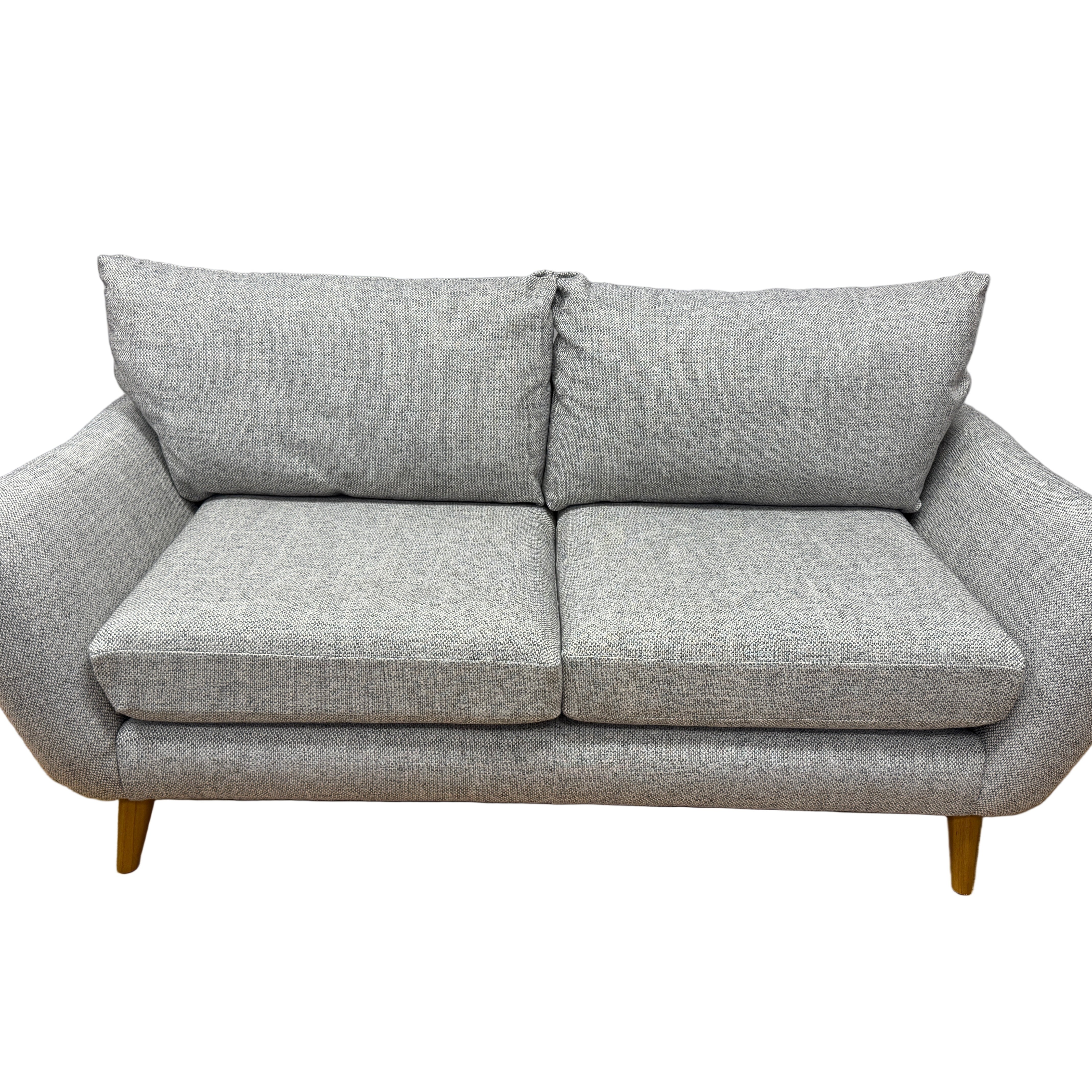 Made dot com Tinsley 3 seater standard back sofa in mix grey weave