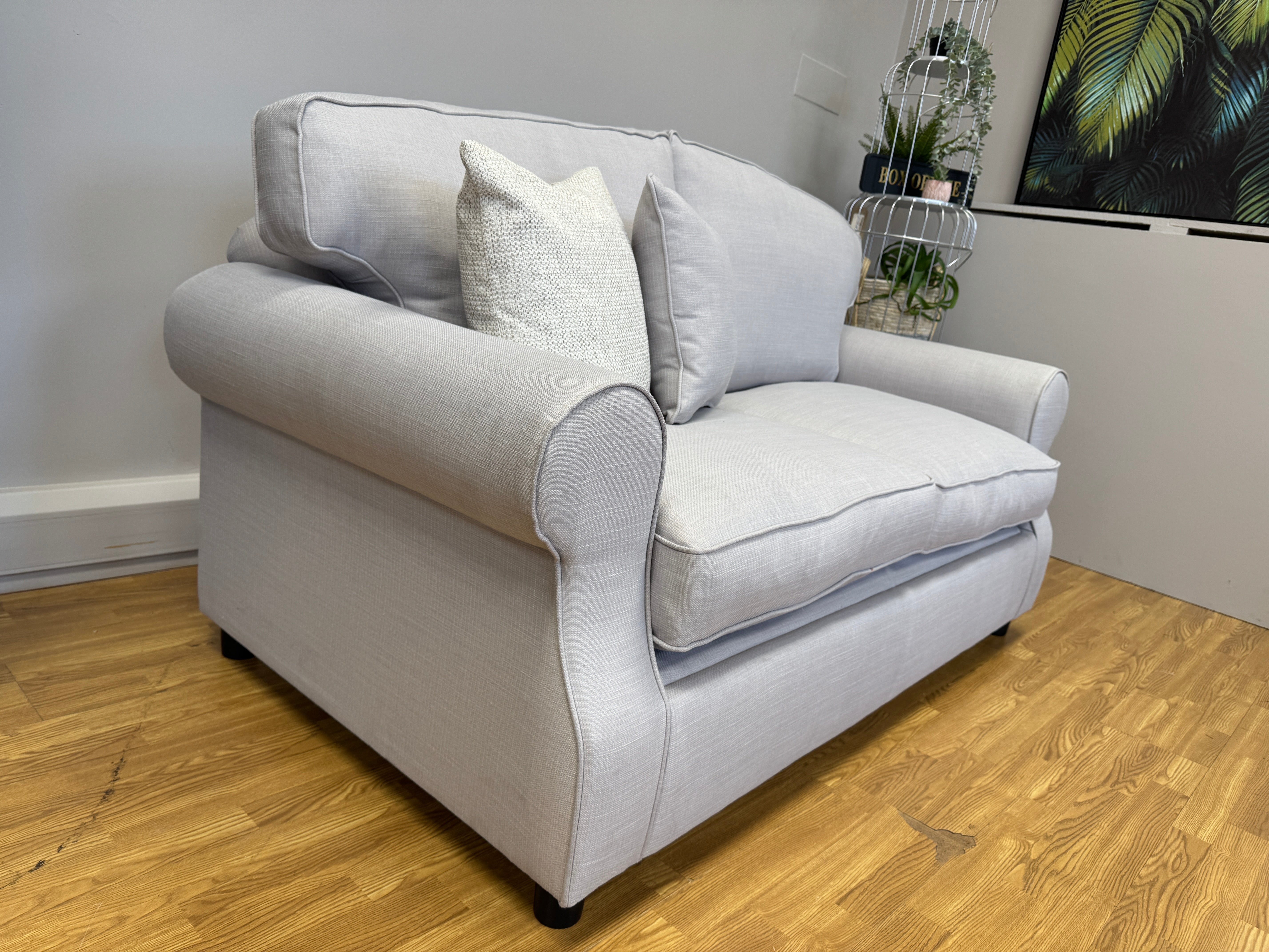 Willow & Hall Lyneham 3 seater sofa bed in stone cotton fabric
