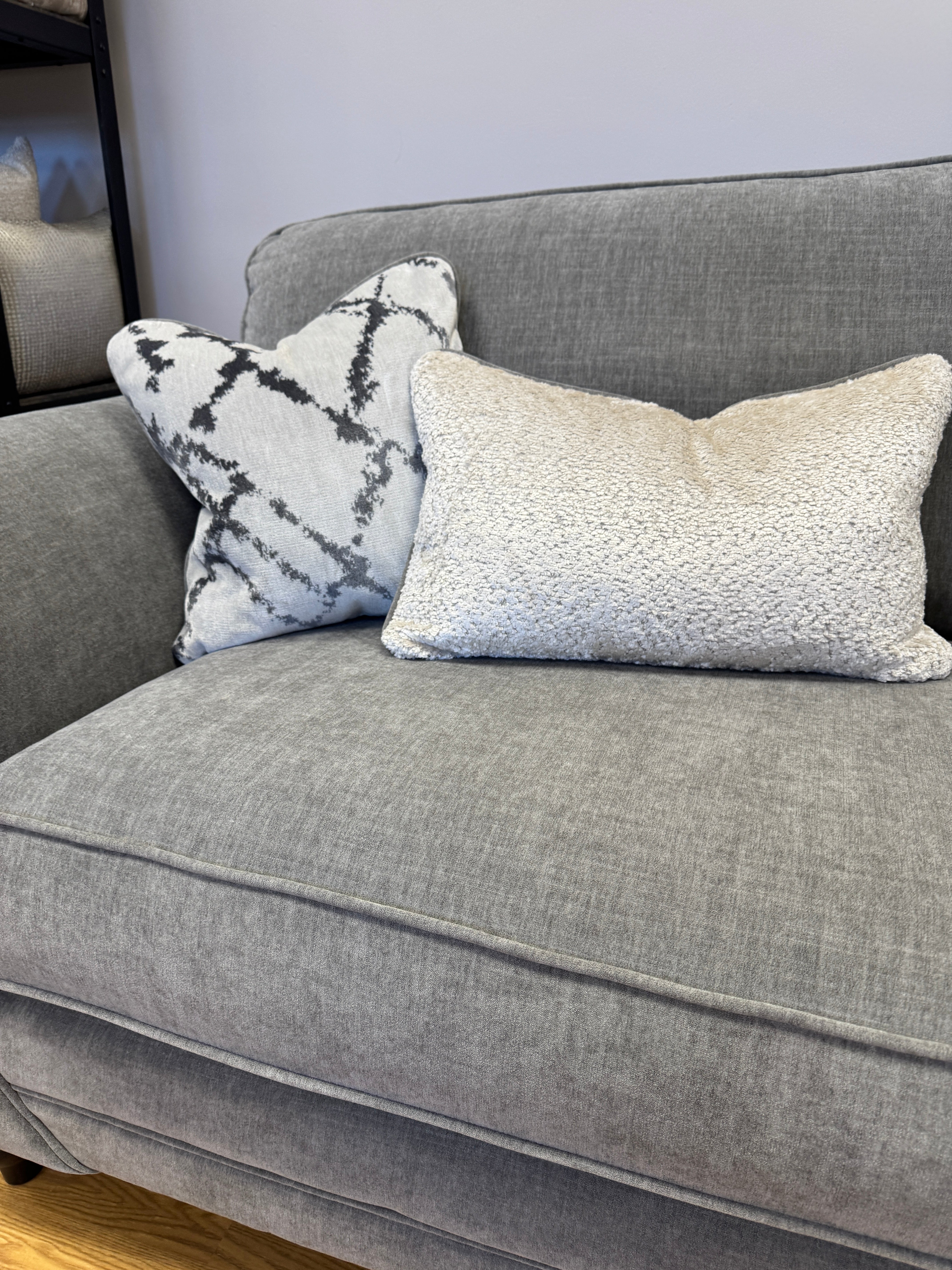 Danbury large 4 seater sofa in Ellis Koala (dark grey) fabric