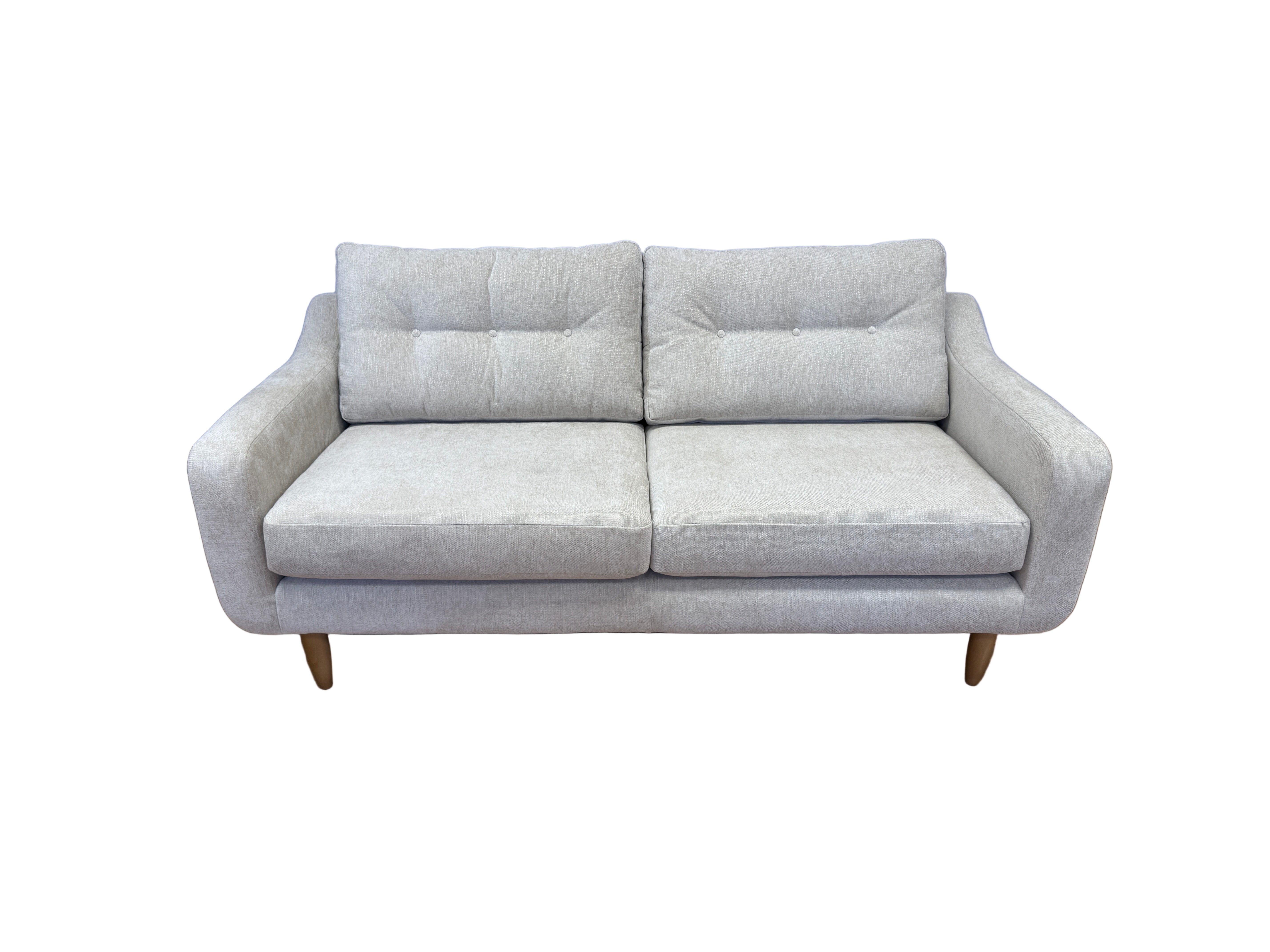 Lisbon 3 seater standard back sofa in oatmeal natural weave