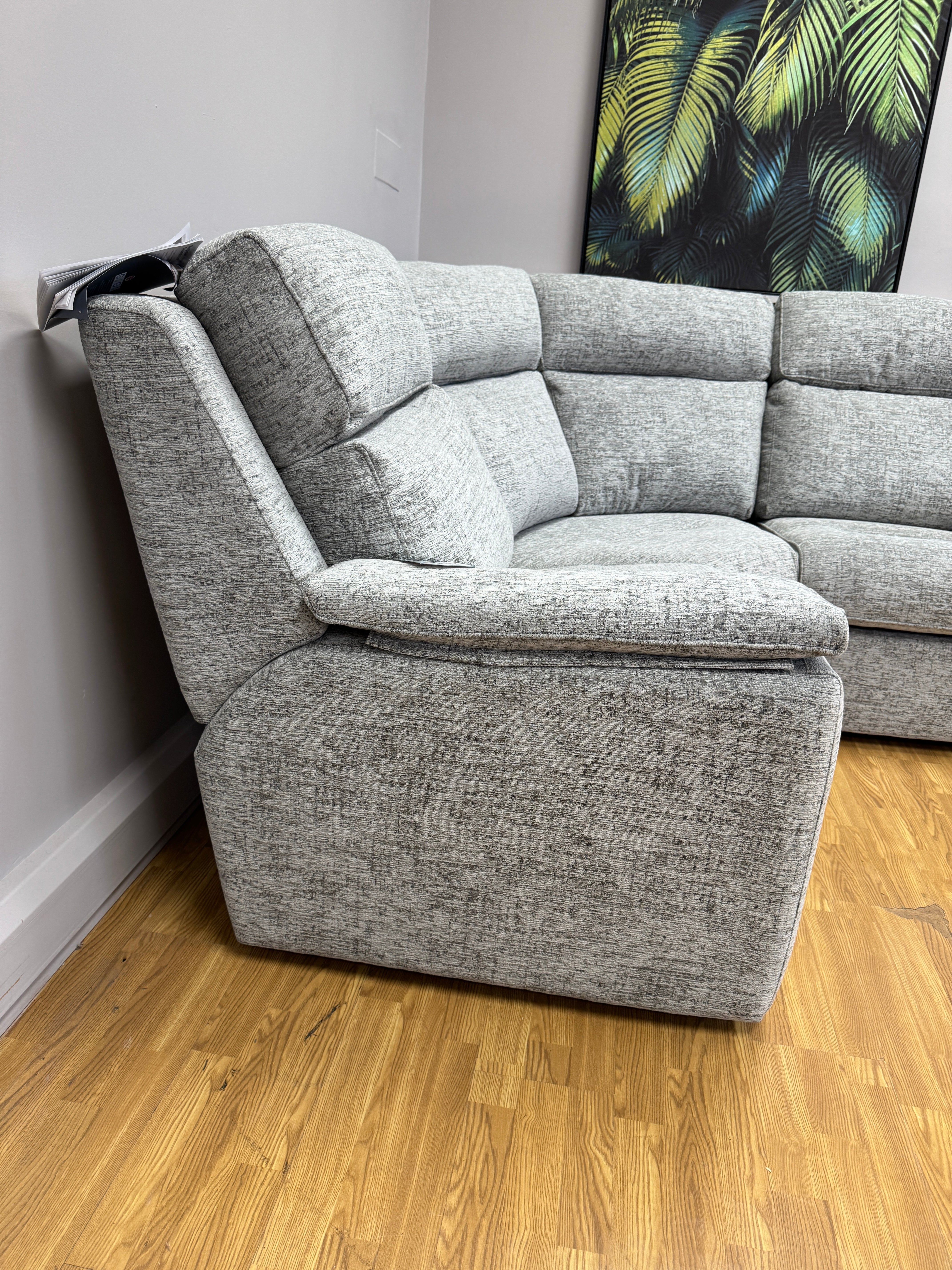 G Plan Ellis 3 piece corner sofa in Slate mix fabric