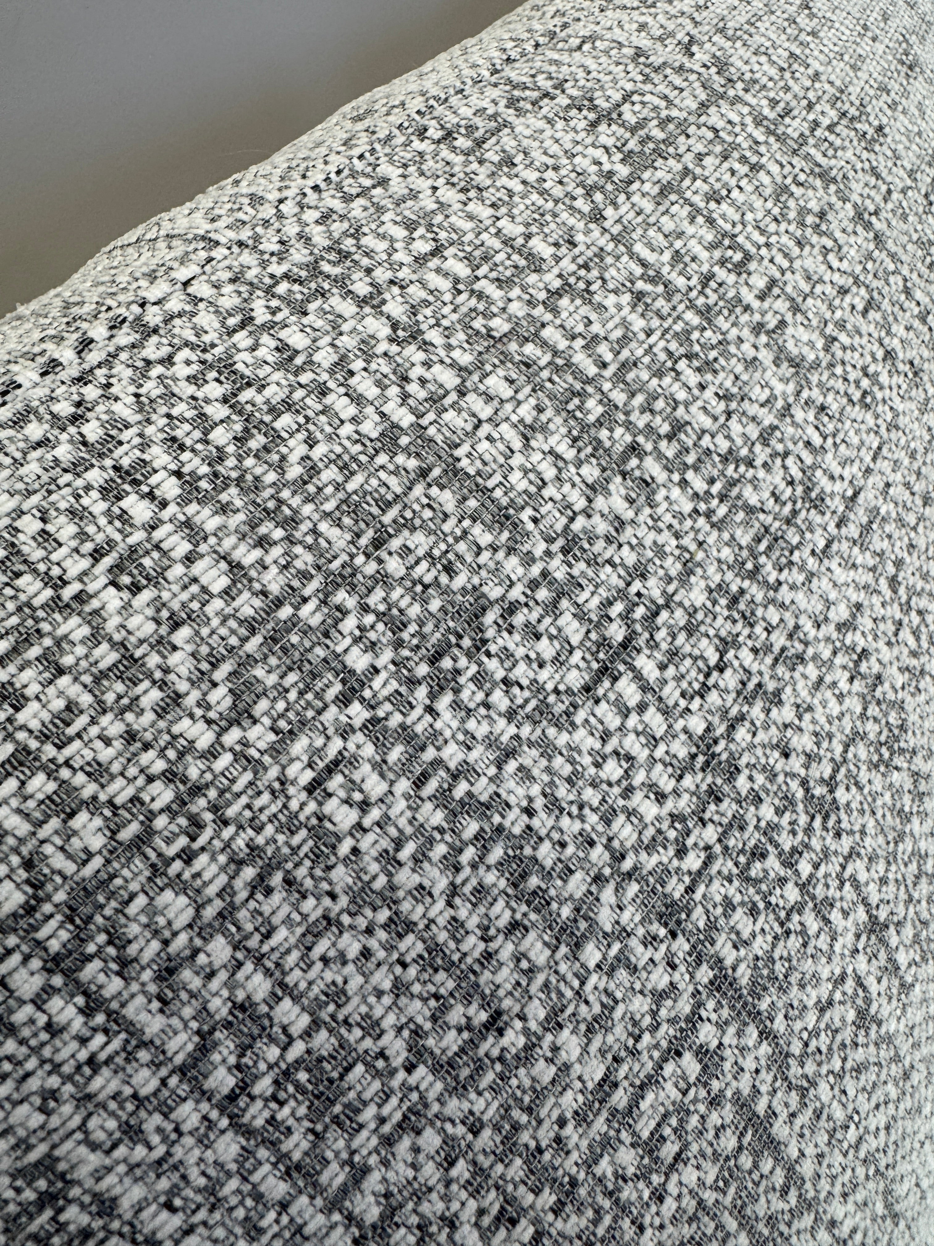 Seattle 2 seater sofa in Harbour slate grey mix weave fabric