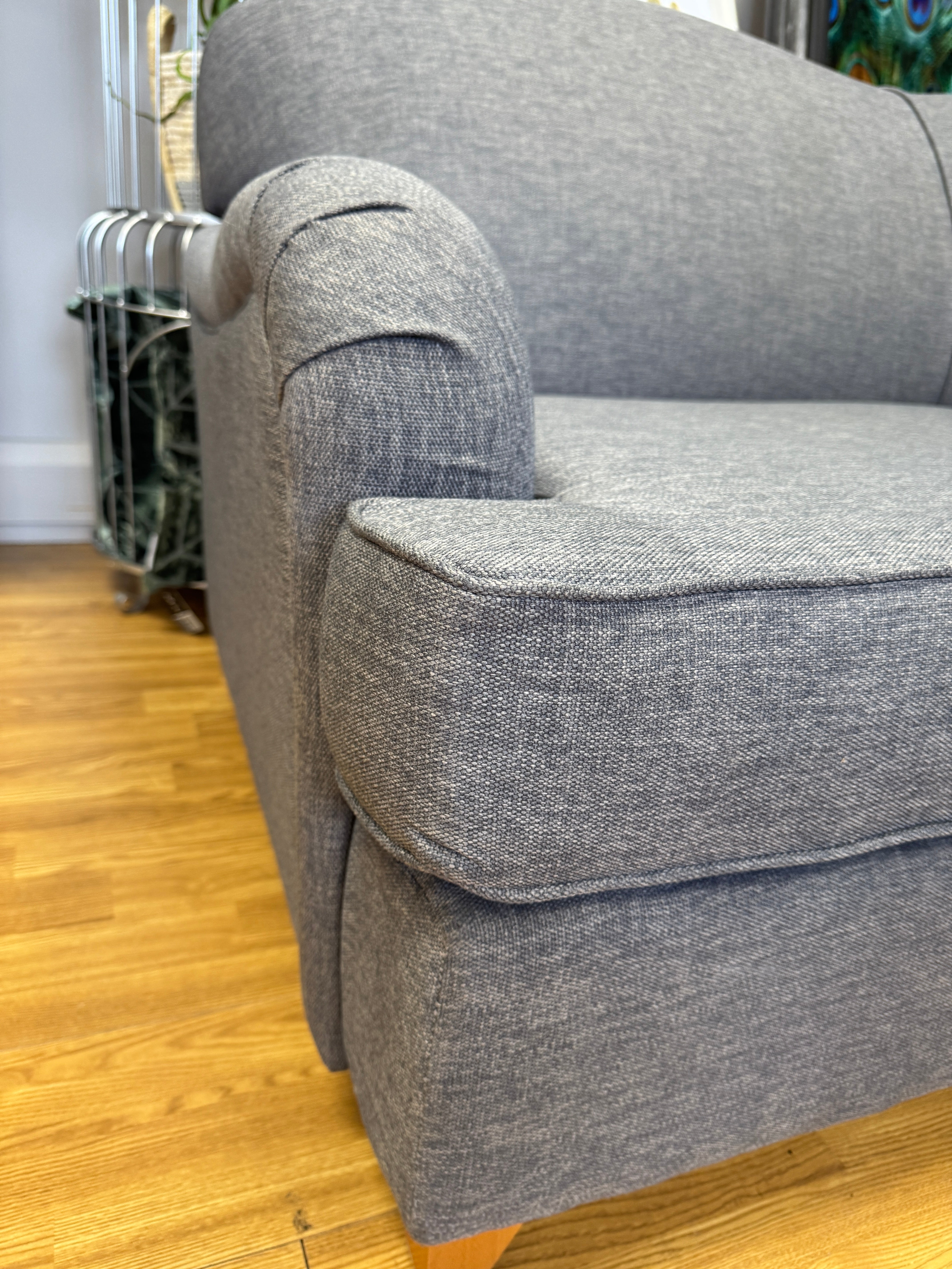 Appledoe 3 seater sofa bed (with memory foam mattress) in Mercury linen fabric