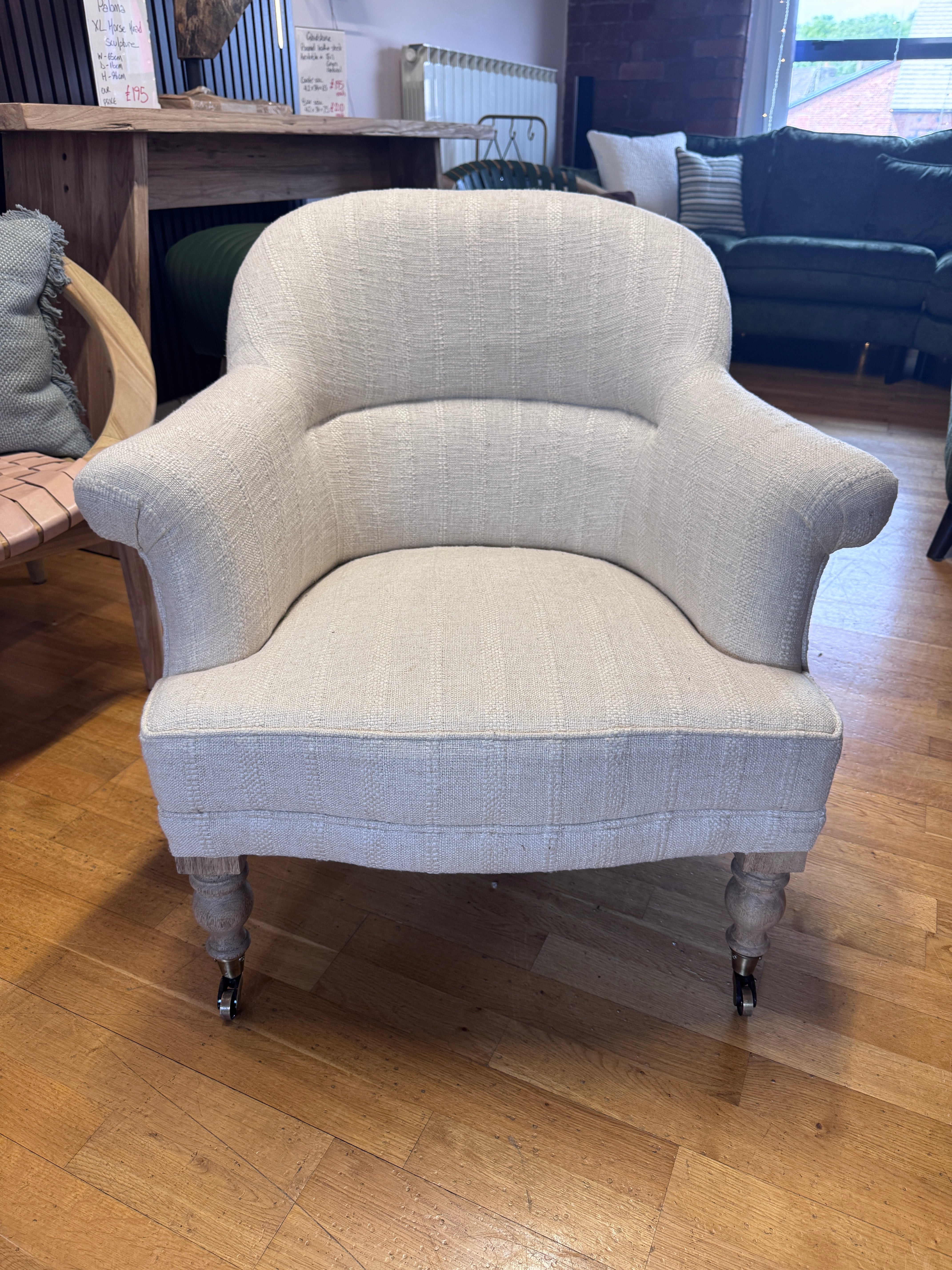 Nkuku Kiana linen accent chair