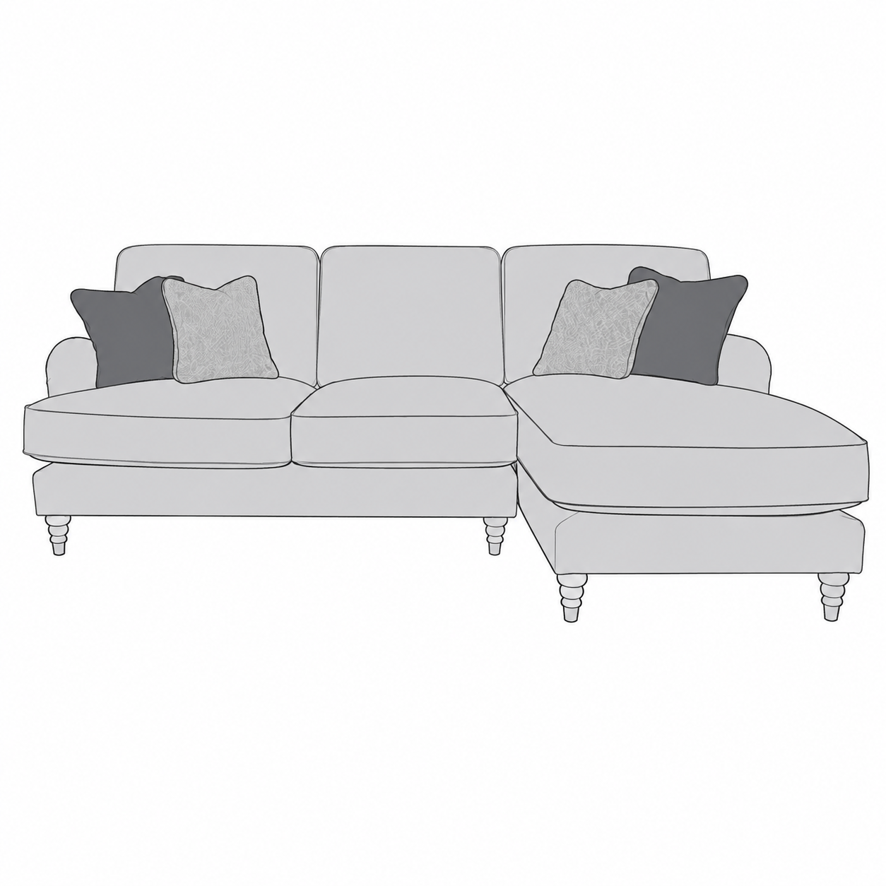 Beatrix chaise sofa (left or right facing)