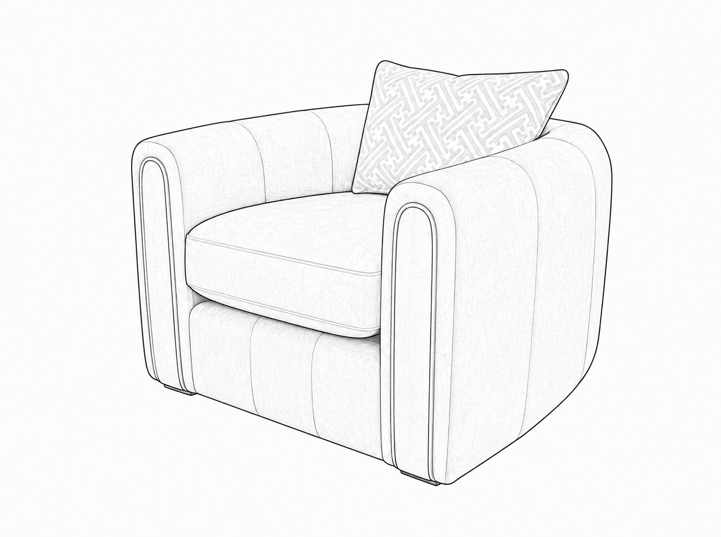 Glamour Swivel Accent Chair