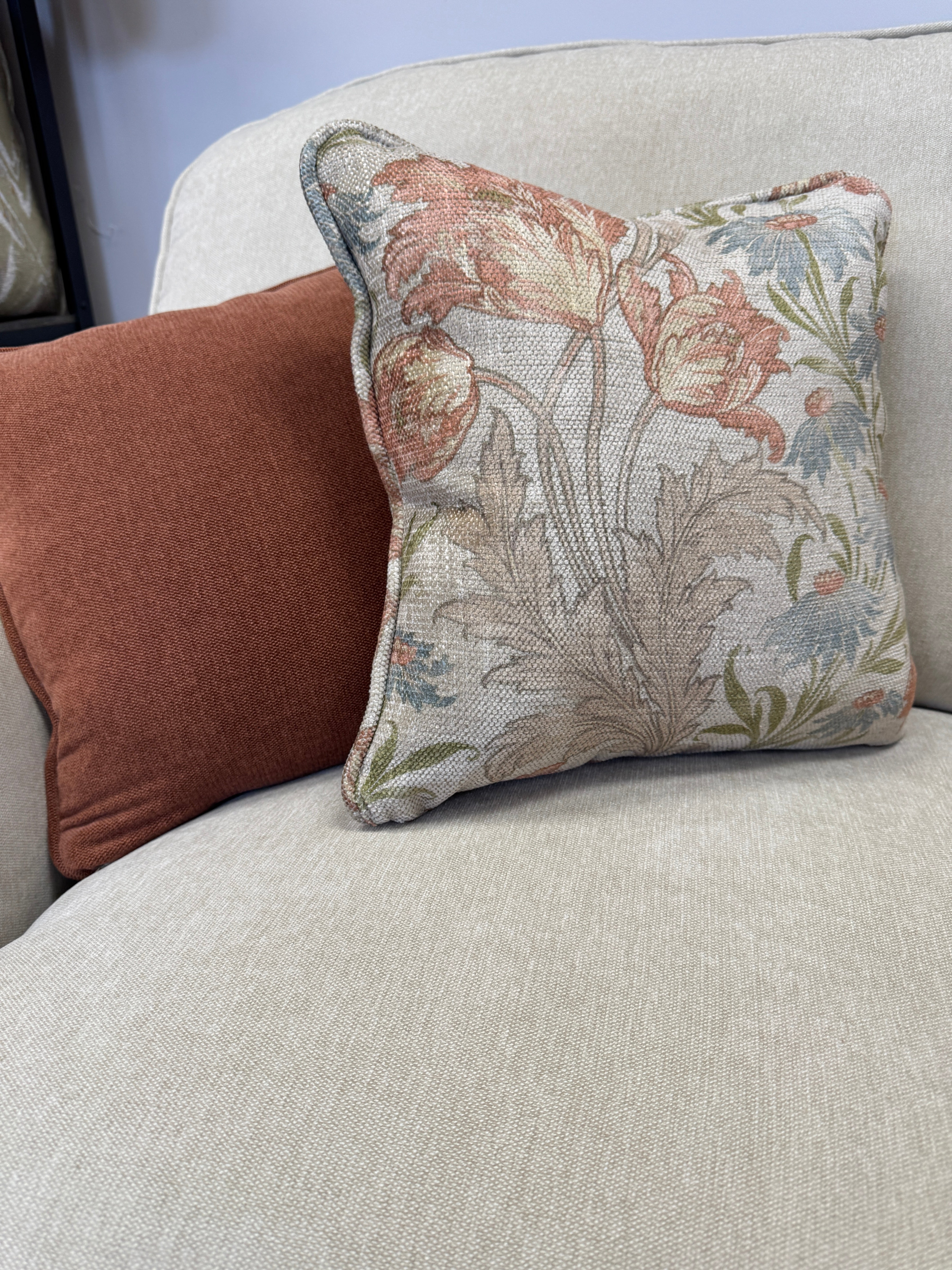 Ballina 2 Seater Sofa in Freya Oatmeal fabric