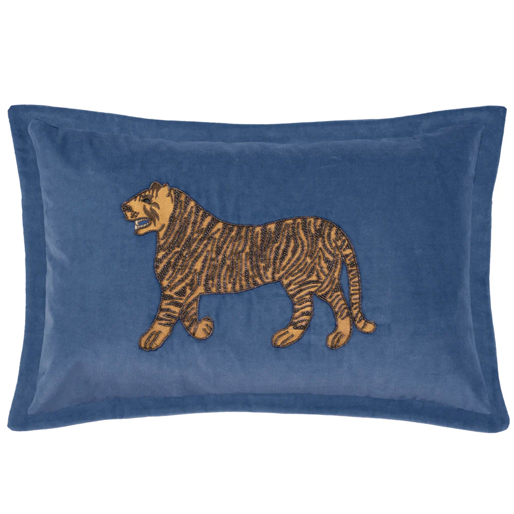 Embroidered tiger pillow best sale