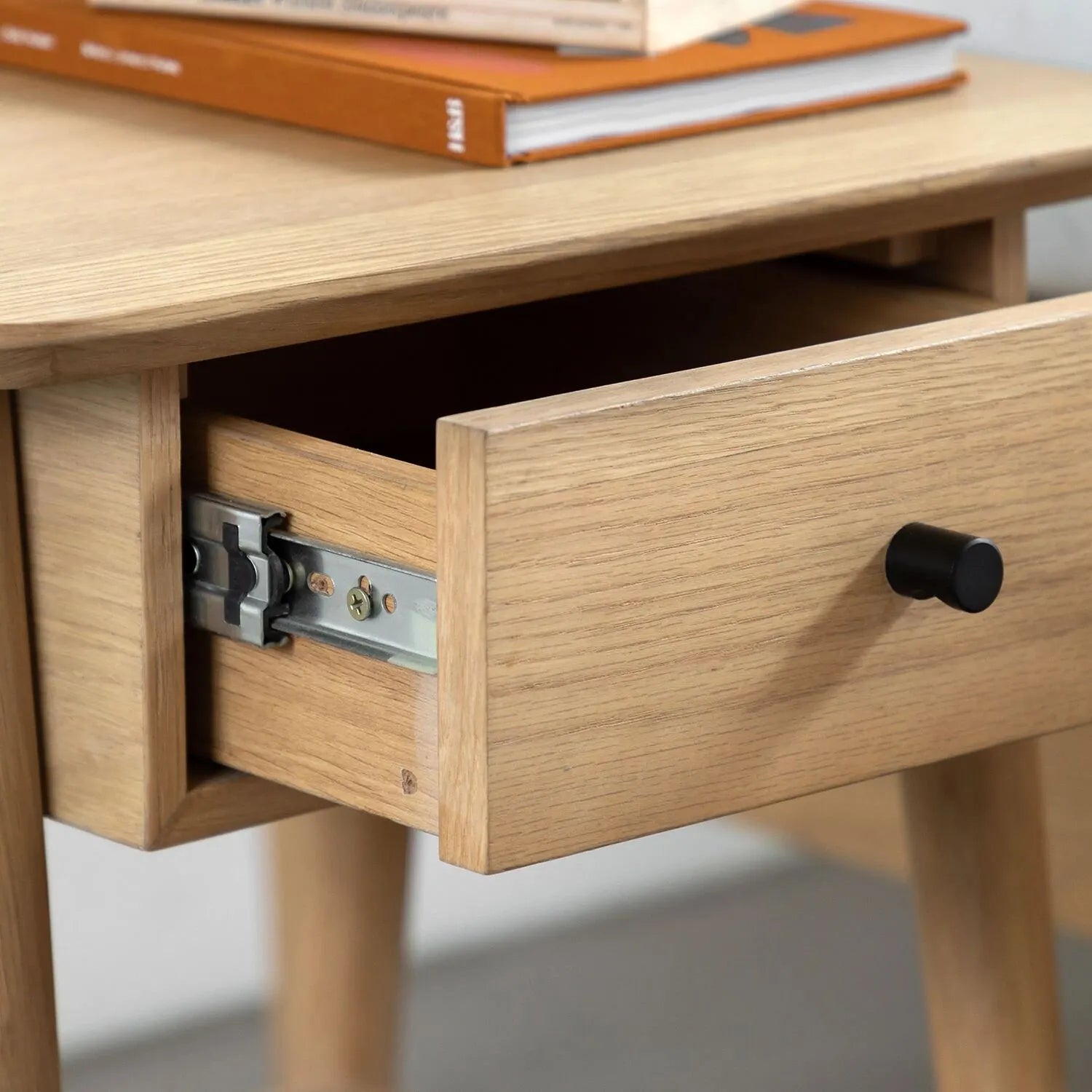 Hayfield 1 Drawer Bedside Table - Natural