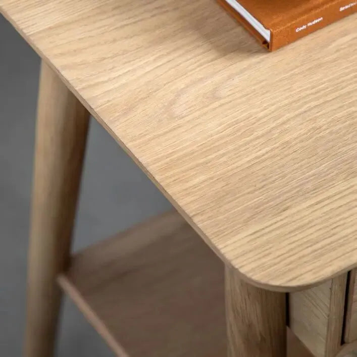 Hayfield 1 Drawer Bedside Table - Natural
