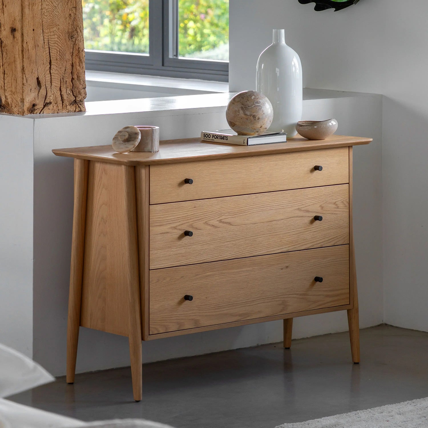 Hayfield 3 Drawer Chest - Natural