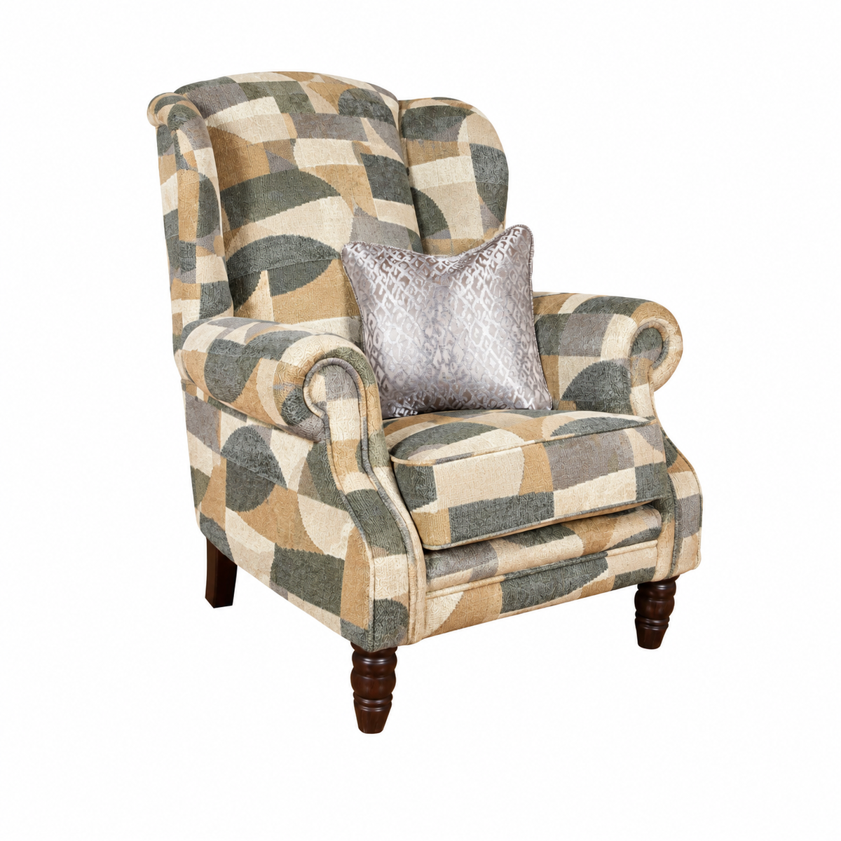 Finley High Back Winged Accent Chair