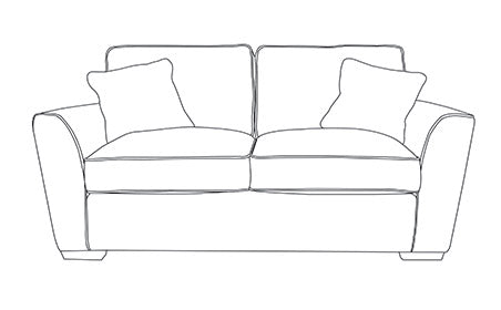 Foxford 2 seater sofa Standard or Cushion Back