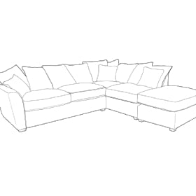 Foxford 2 corner 1 group sofa (left or right facing corner) Standard or Cushion Back