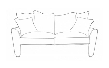 Foxford 2 seater sofa Standard or Cushion Back