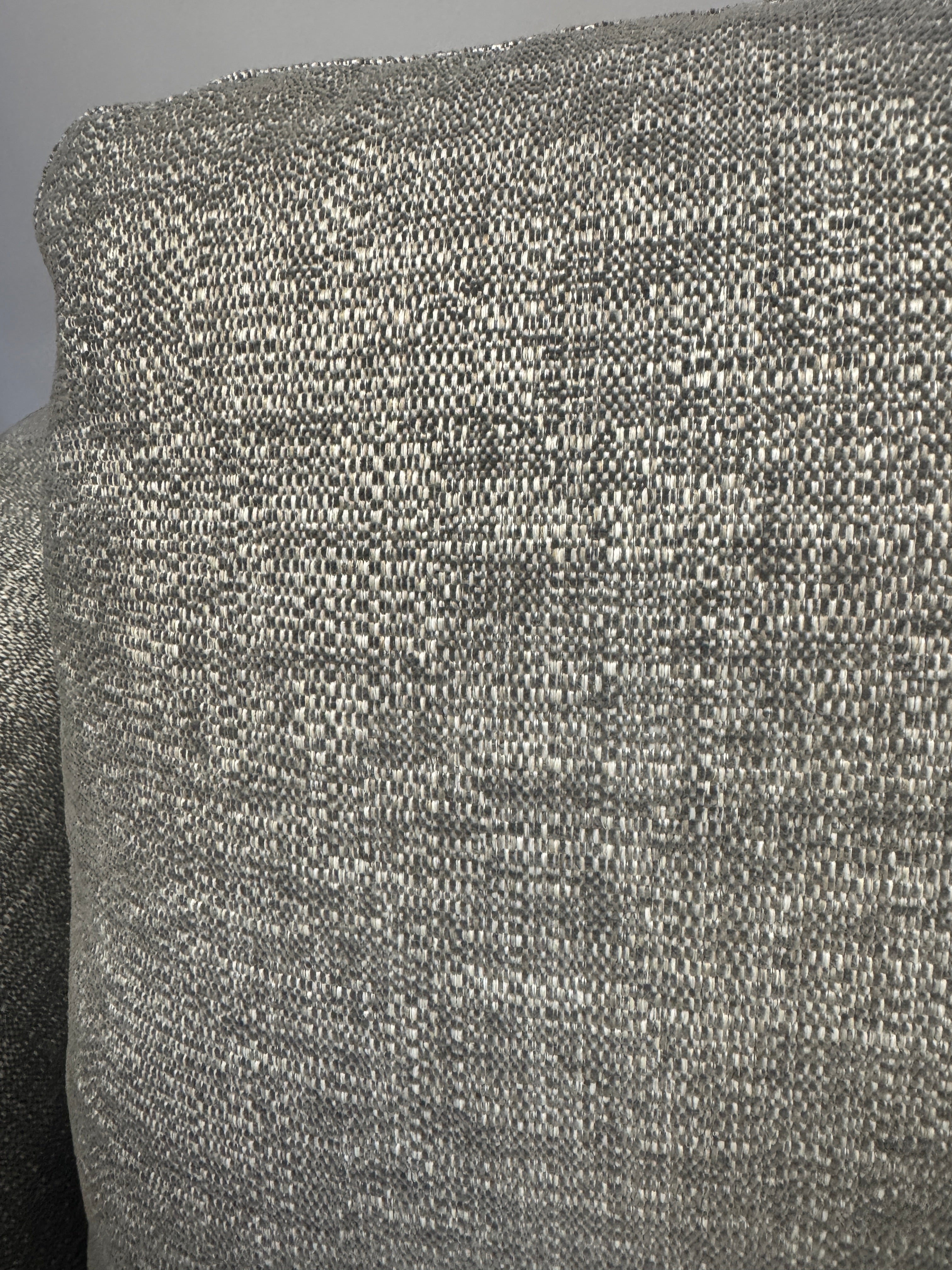 Jobber 4 seater standard back sofa in mid grey soft weave fabric