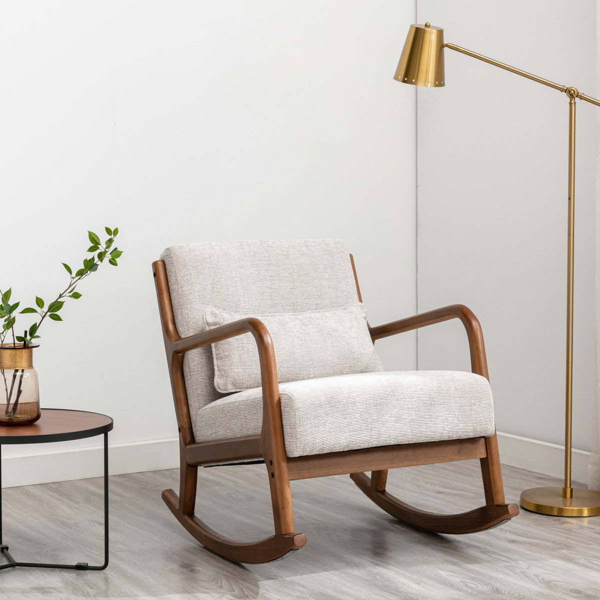 Inca Rocking chair with Walnut frame