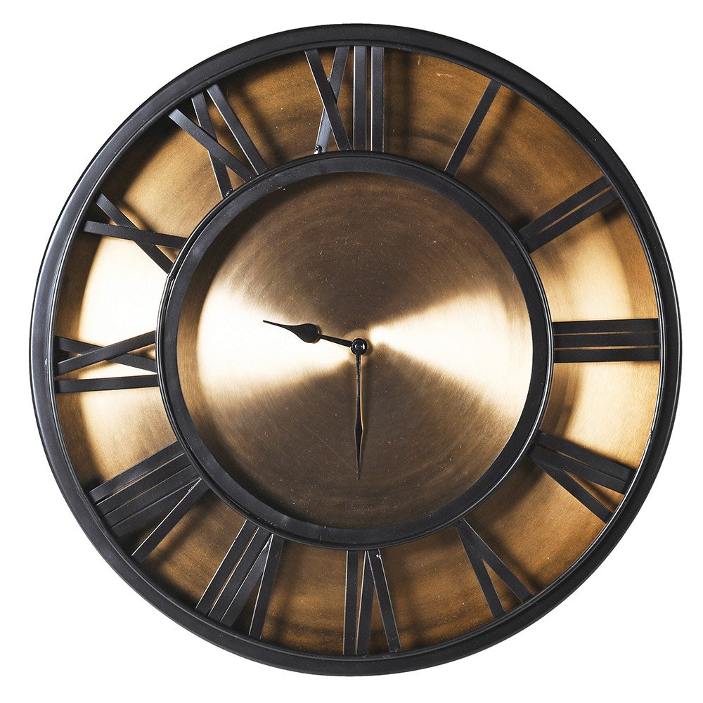 Antique Brass Roman Numerals Wall Clock