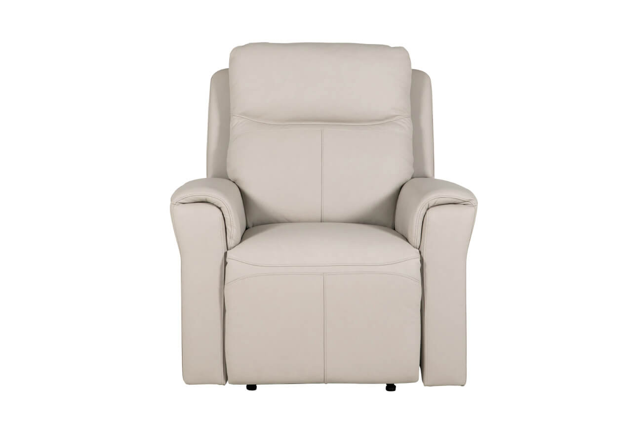 Rennie electric reclining Armchair in Ash Grey leather