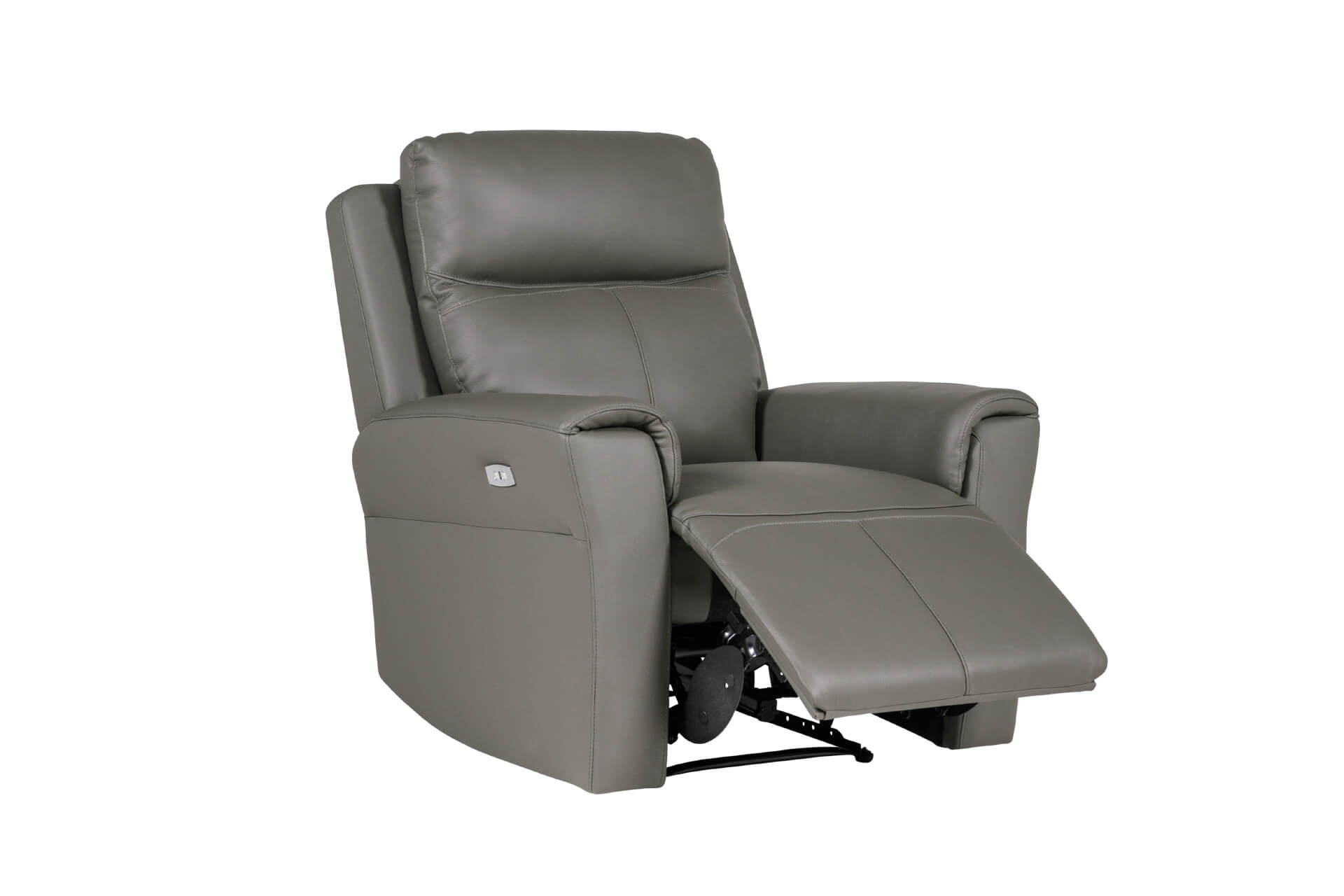 Rennie electric reclining Armchair in Ash Grey leather