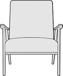 Brando accent chair with Beech (light) wood finish