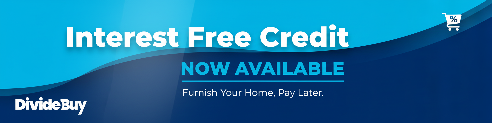 Interest Free Credit Banner with DivideBuy Colors