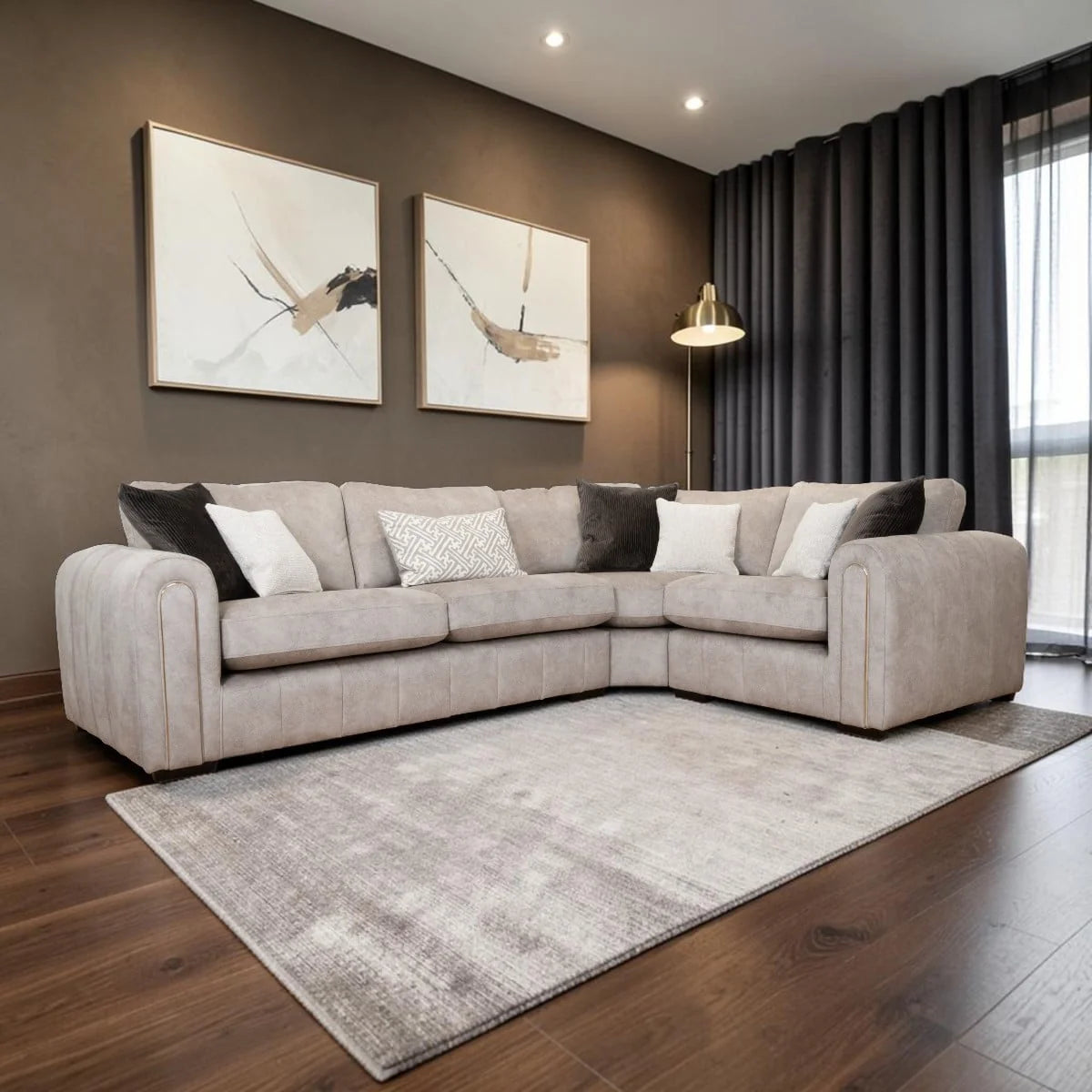 Glamour 2 corner 1 sofa group (left or right facing corner sofa)