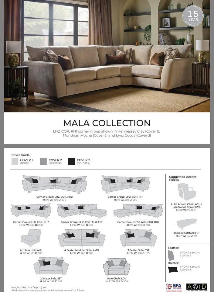 Mala 2 seater sofa