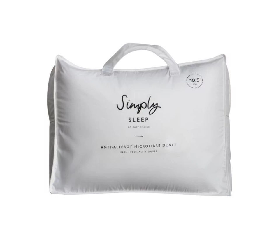 Simply Sleep Anti Allergy Microfibre Duvet 10.5 tog - King Size only available