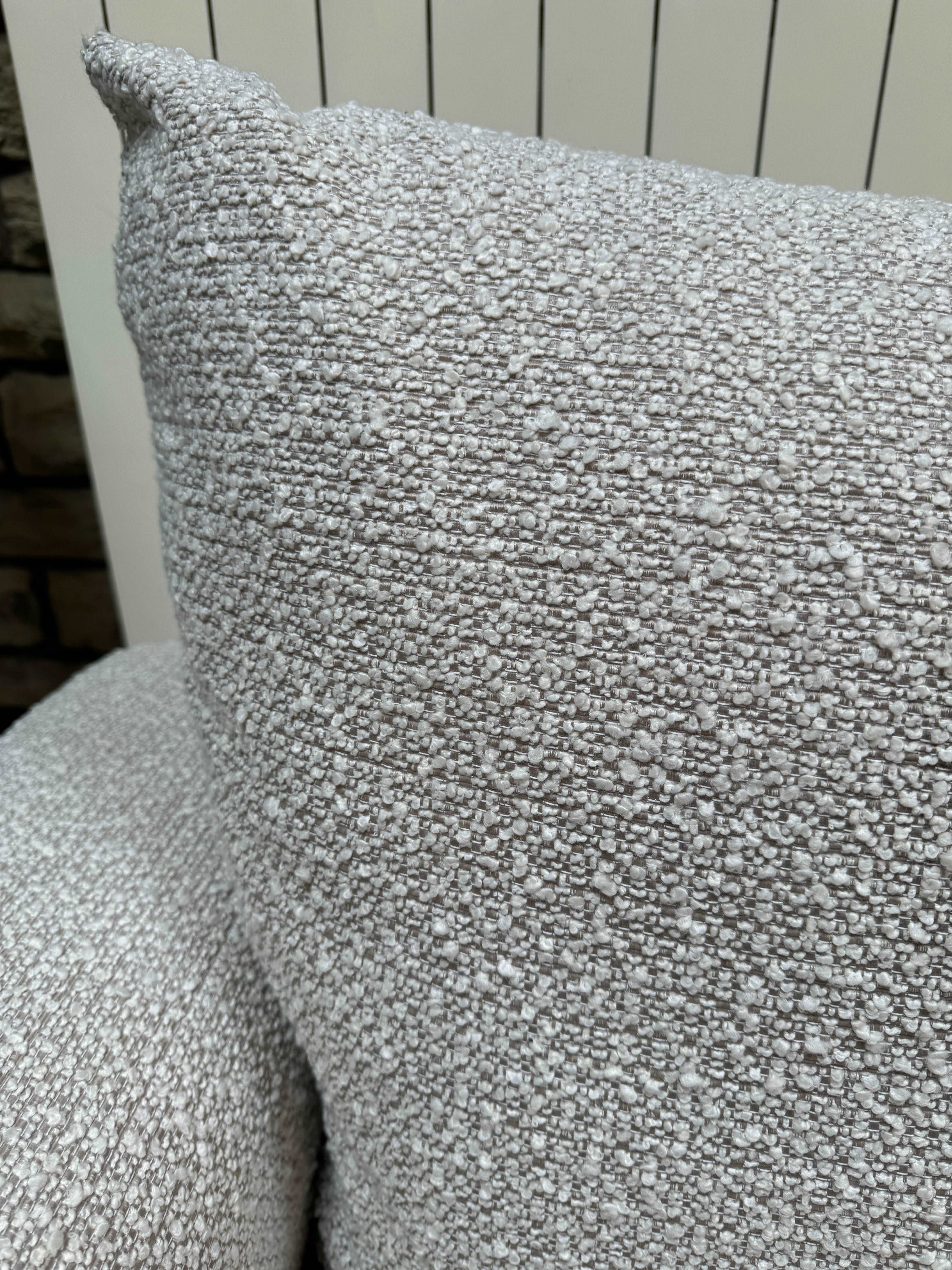 ALBERS large chunky loveseat in natural vintage boucle