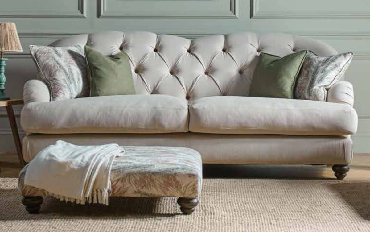Derry 2 seater button back sofa