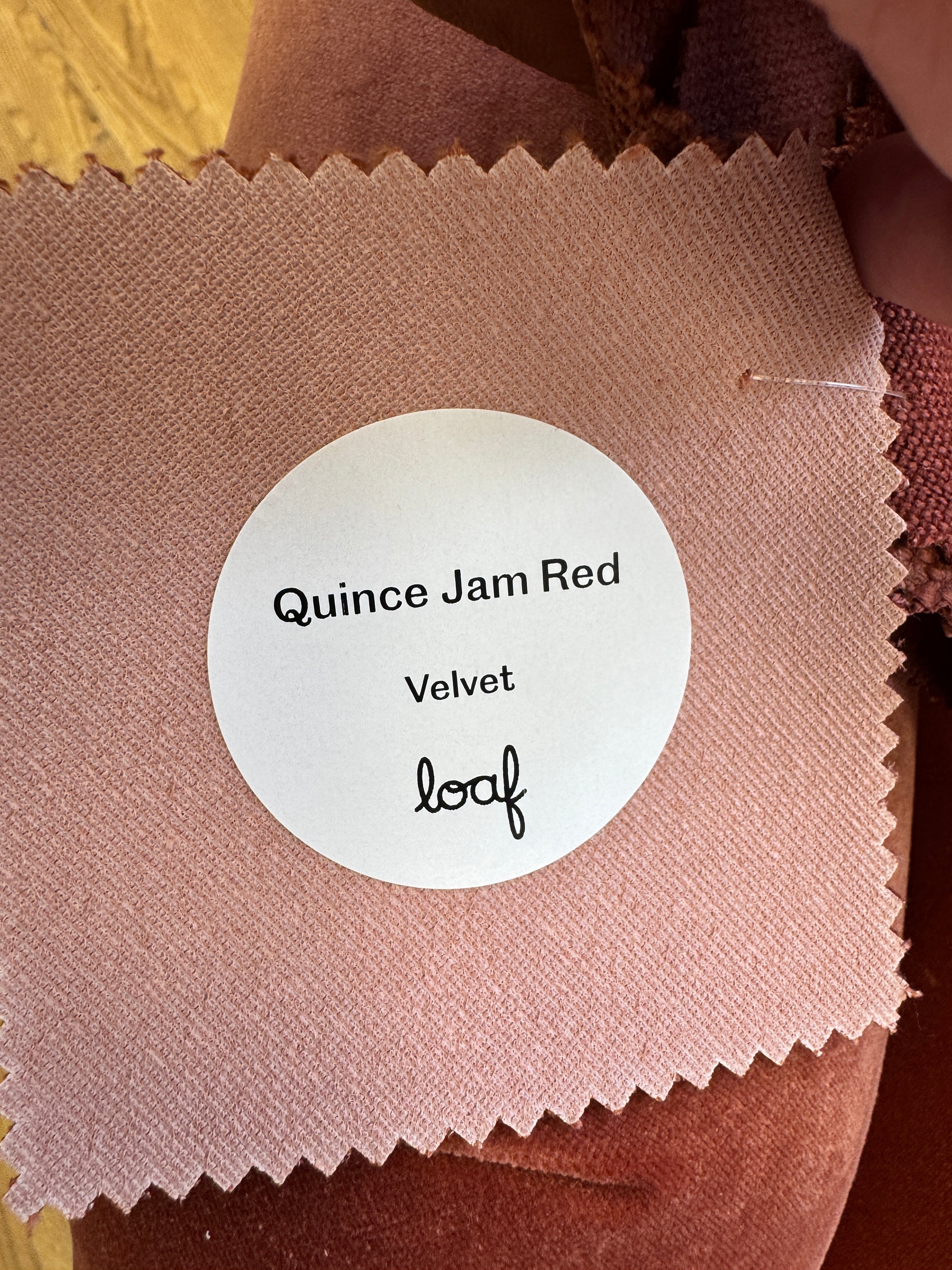 Pudding XL sprung back 4 seater sofa in Quince Jam Red Velvet