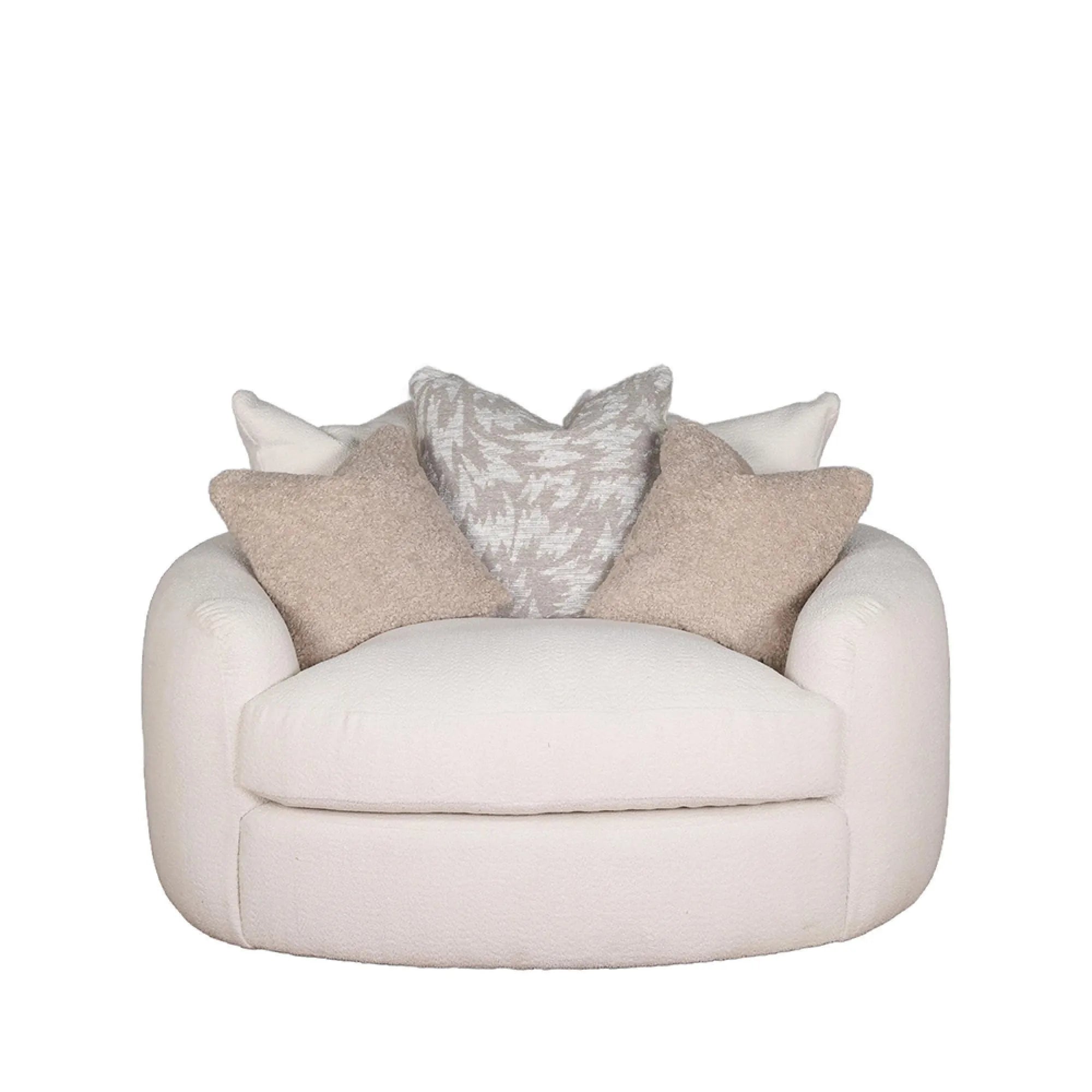 Logan Cushion Back Loveseat (Swivel Base)