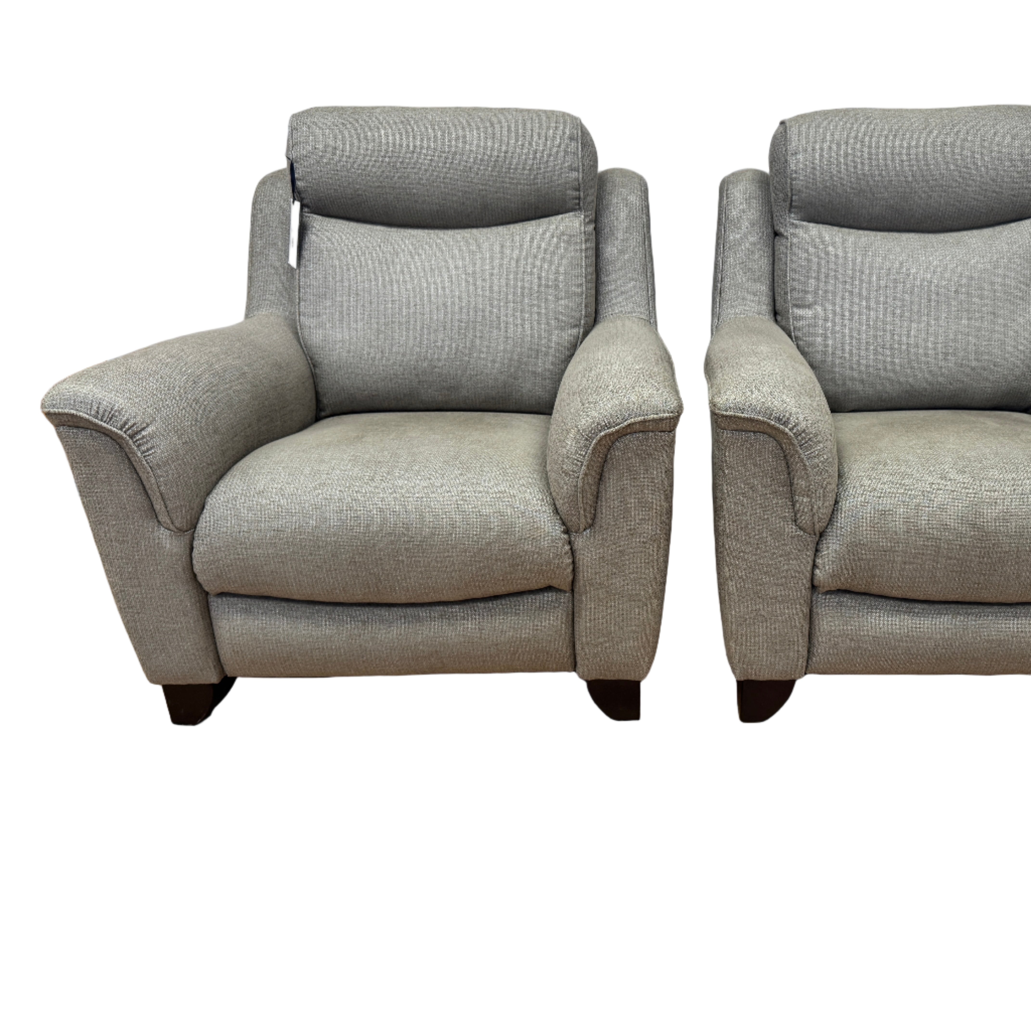 Parker Knoll Manhattan pair of matching armchairs and matching storage footstool