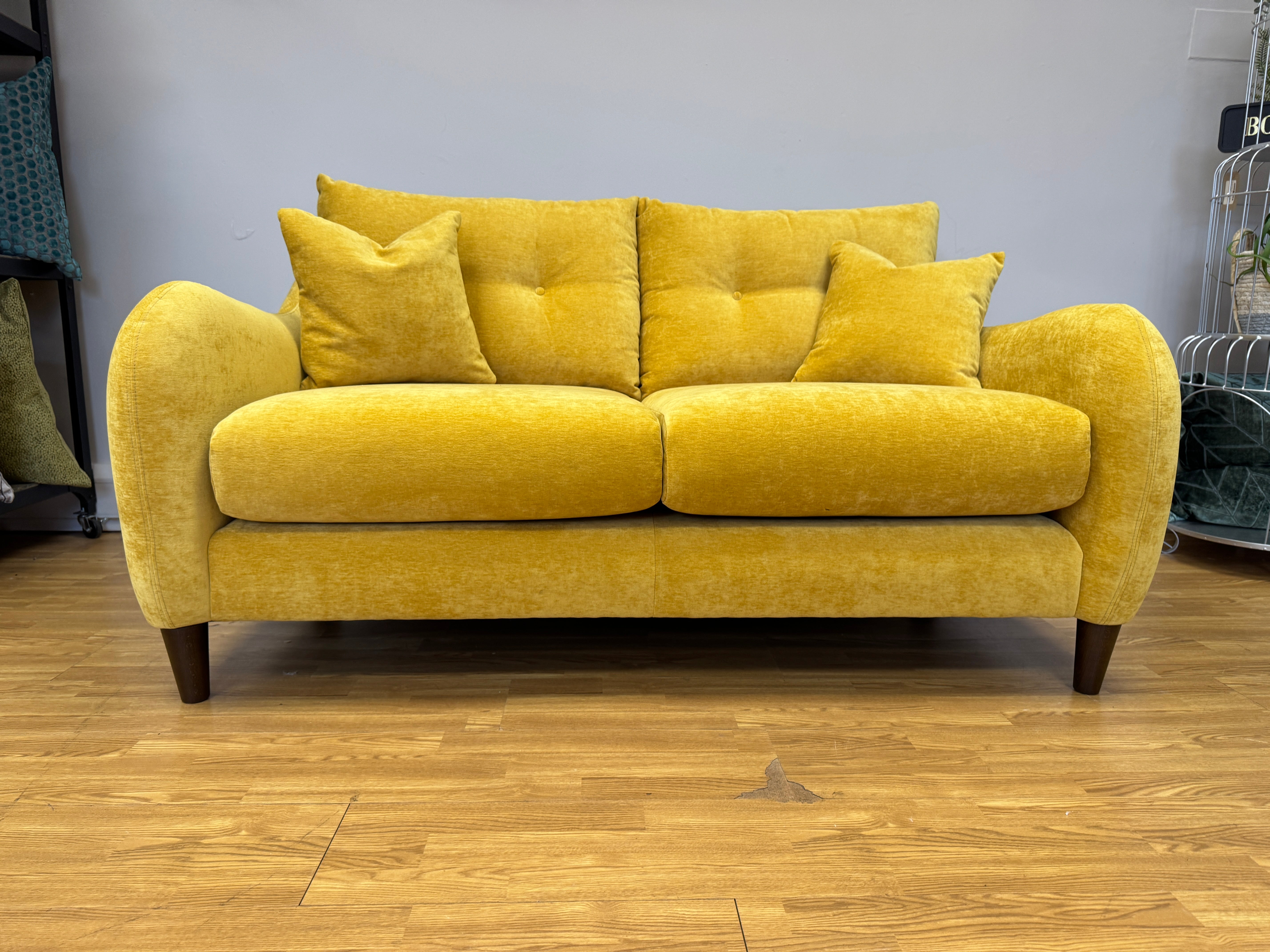 Ambleside 2 seater standard back sofa in Manhattan Gold fabric
